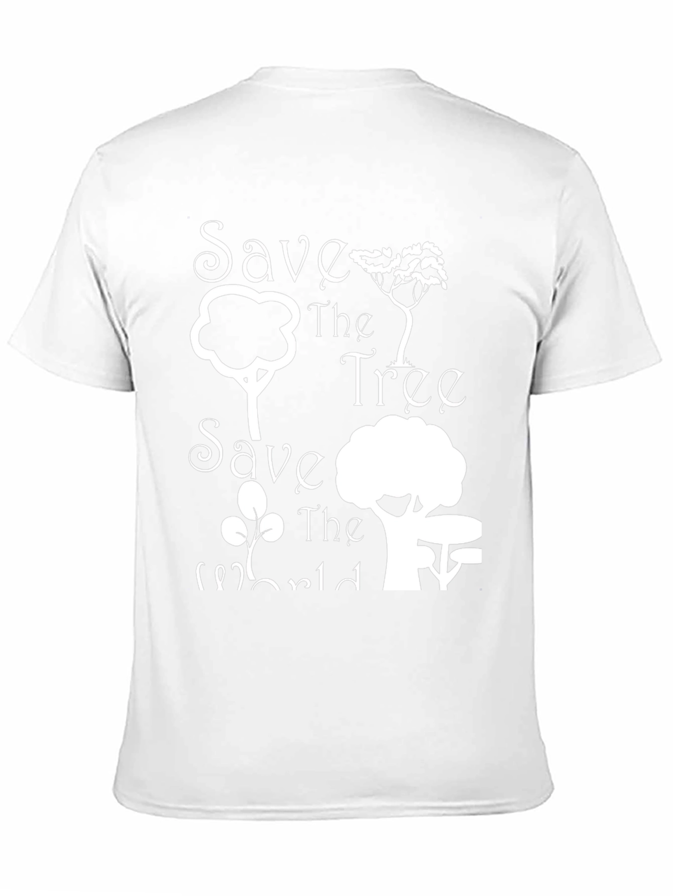 Save the Tree Save the World Black Tee