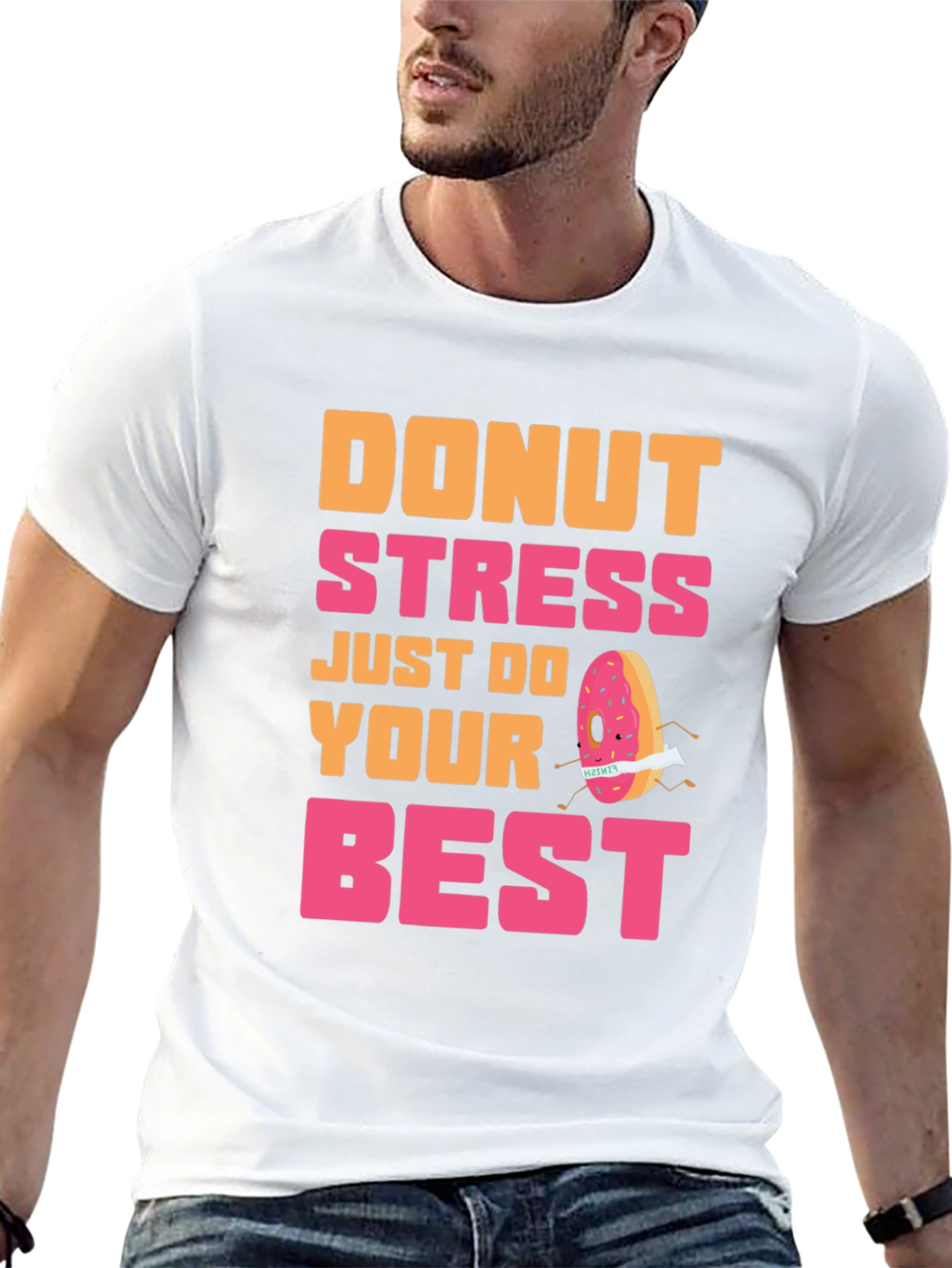 Donut Stress T-Shirt Funny Graphic Tee