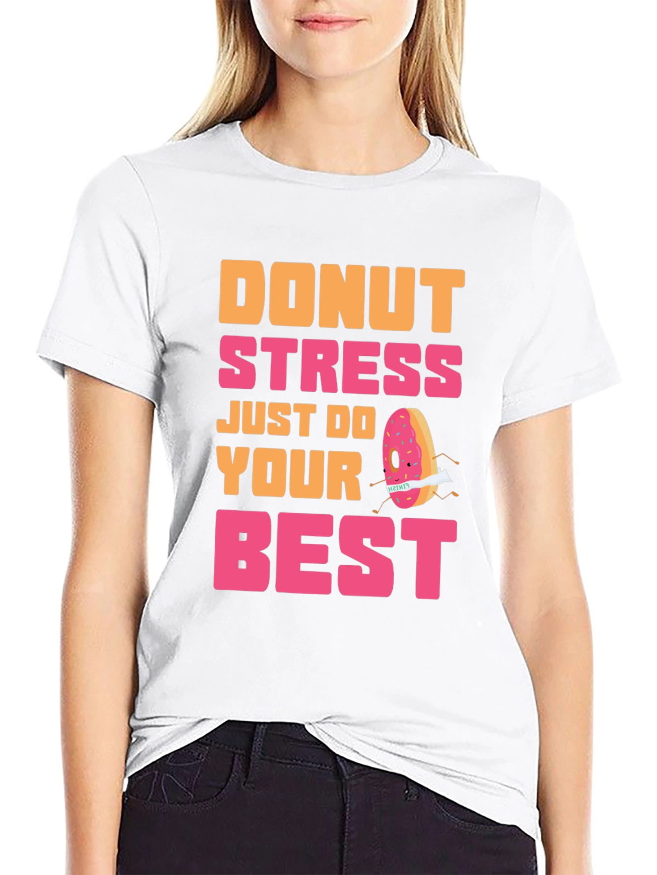 Donut Stress T-Shirt Funny Graphic Tee