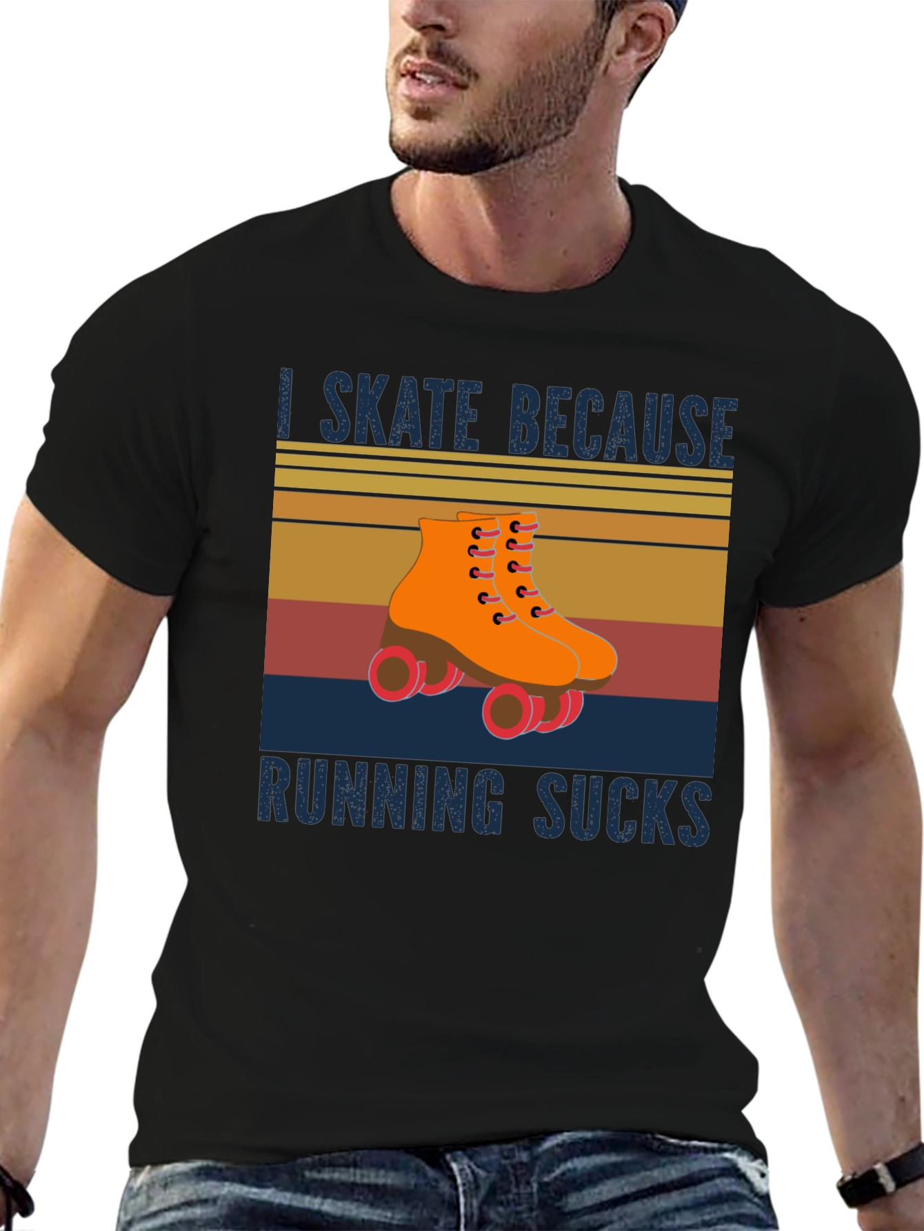 I Skate Because Running Sucks T-Shirt