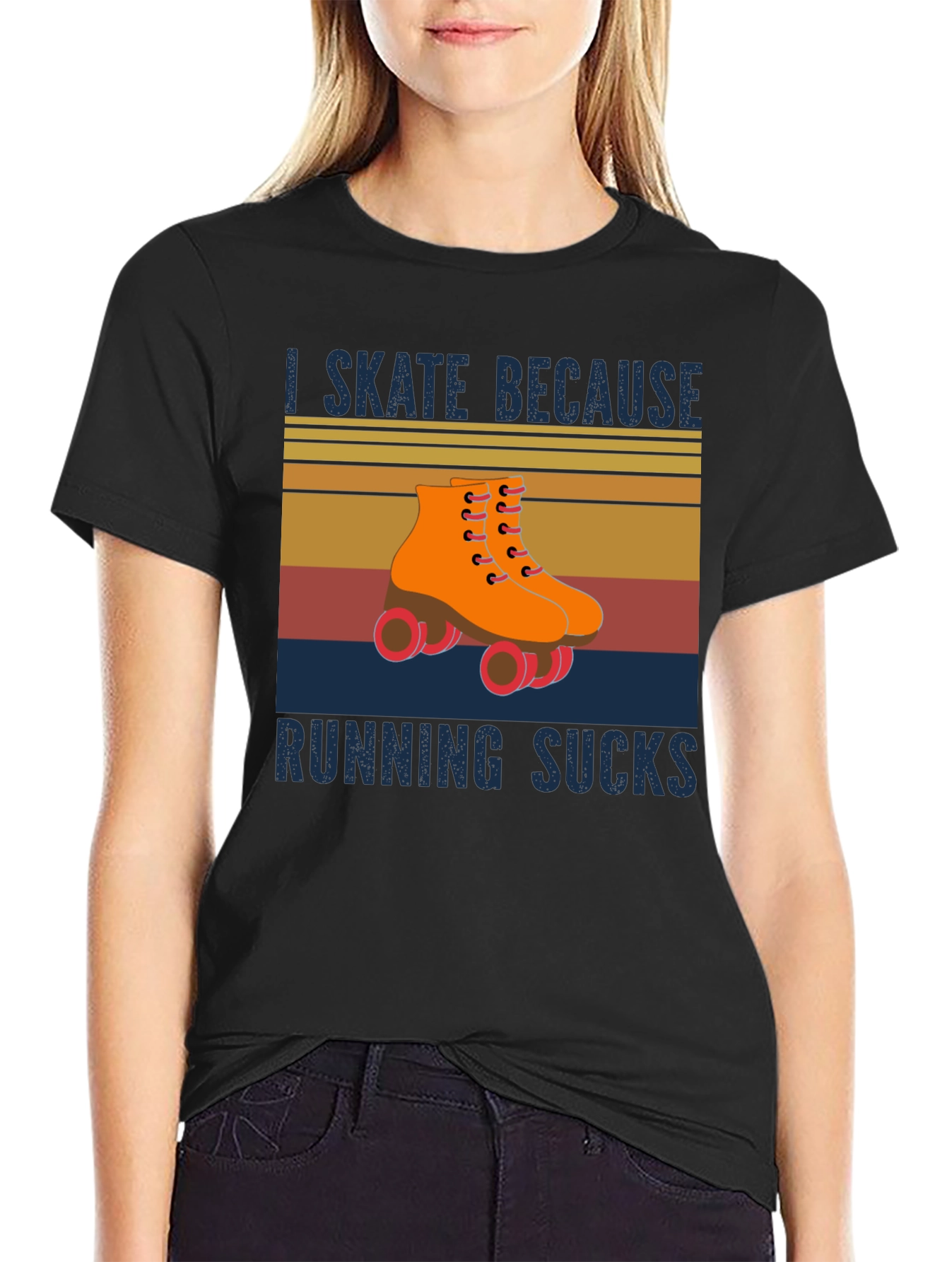 I Skate Because Running Sucks T-Shirt