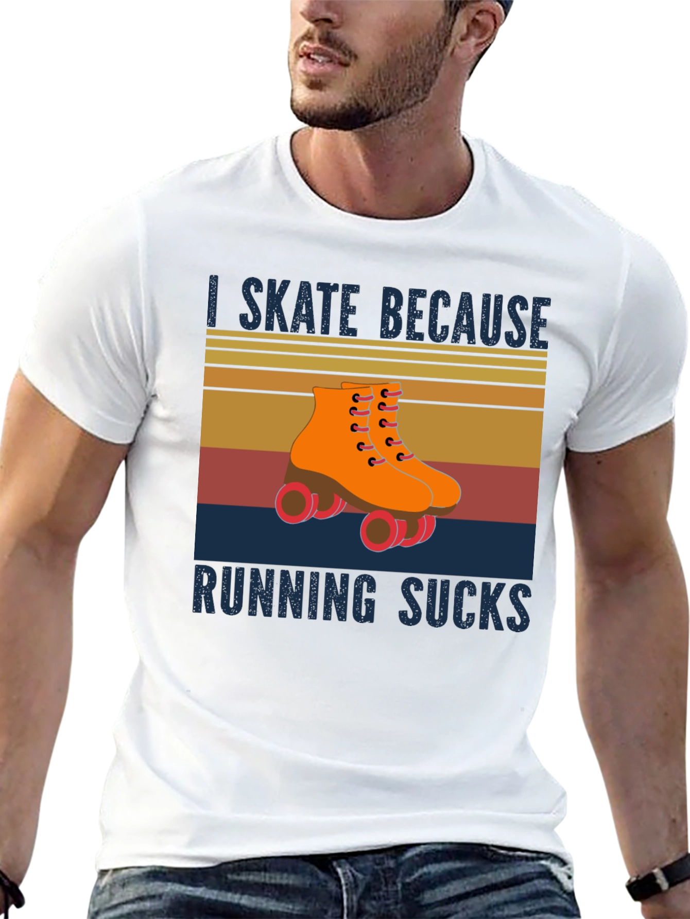 I Skate Because Running Sucks T-Shirt