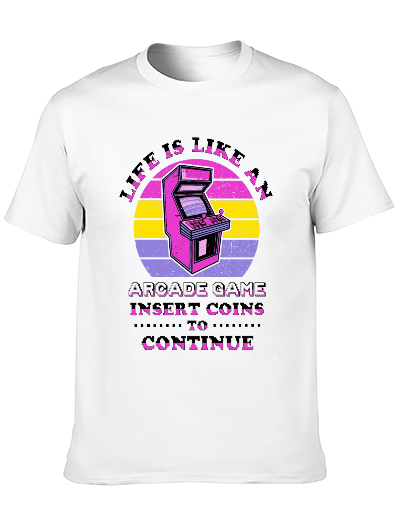 Life is Like an Arcade Game Black T-Shirt