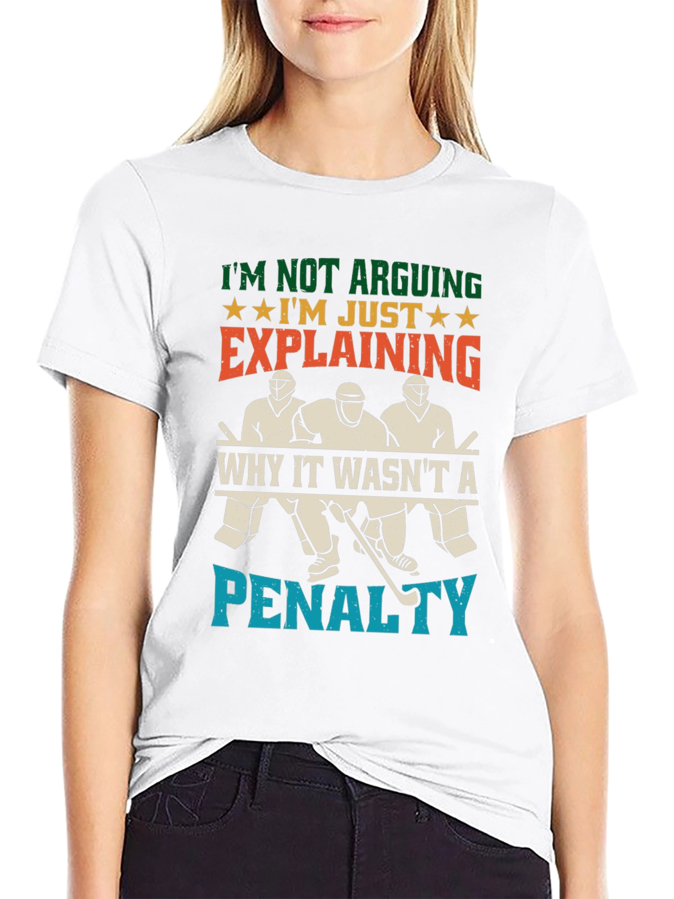 Hockey Fan T-Shirt: Im Not Arguing Just Explaining!