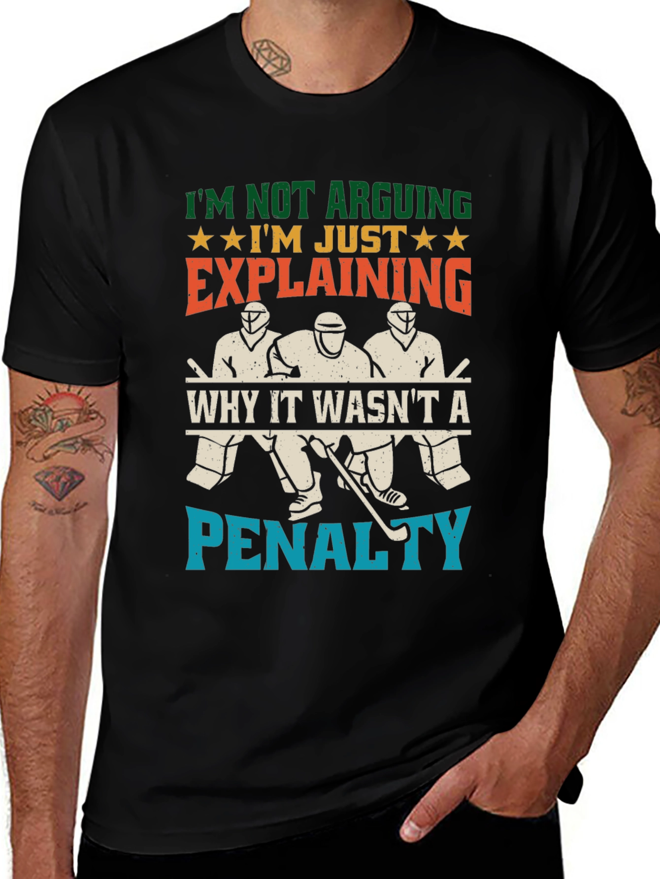 Hockey Fan T-Shirt: Im Not Arguing Just Explaining!