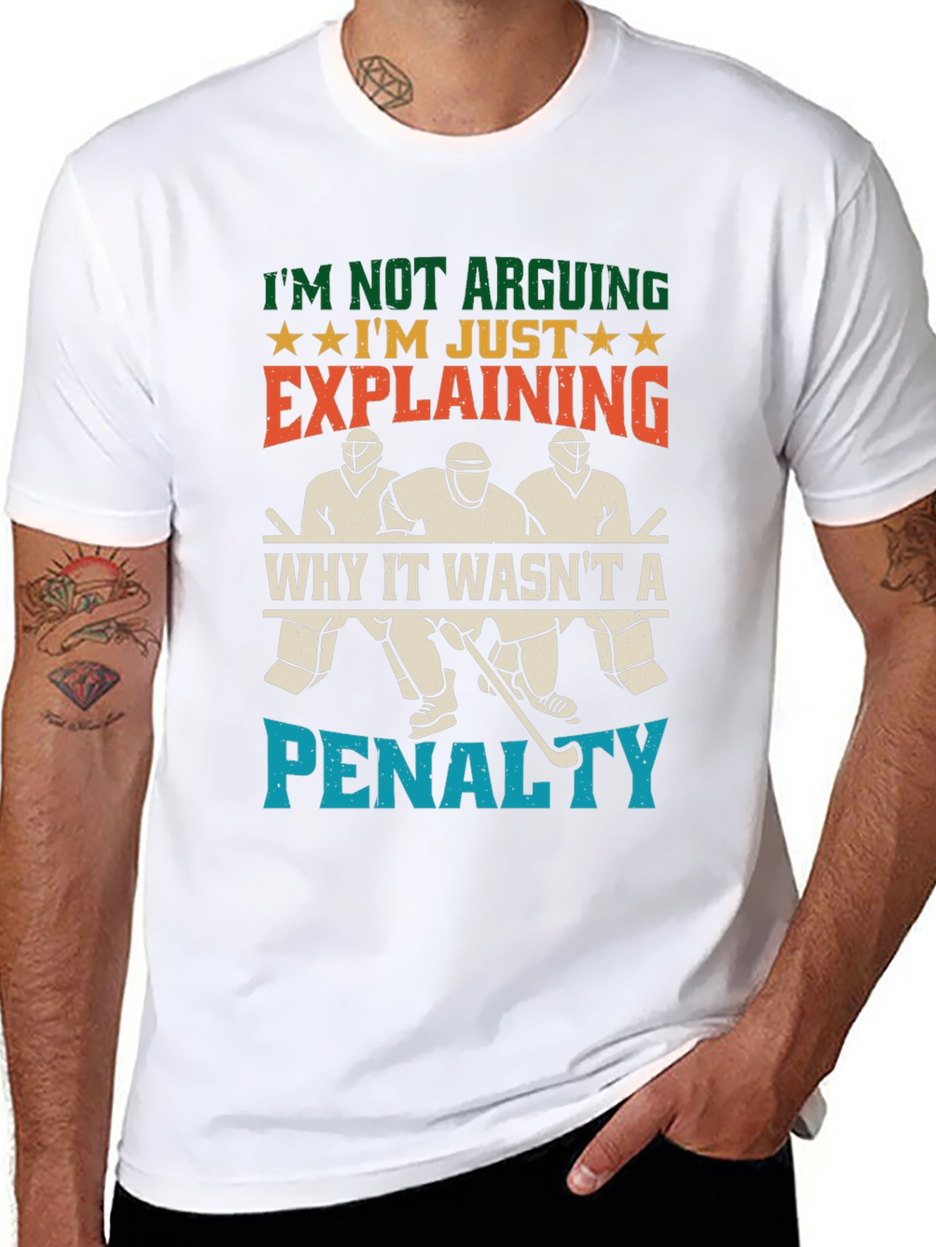 Hockey Fan T-Shirt: Im Not Arguing Just Explaining!