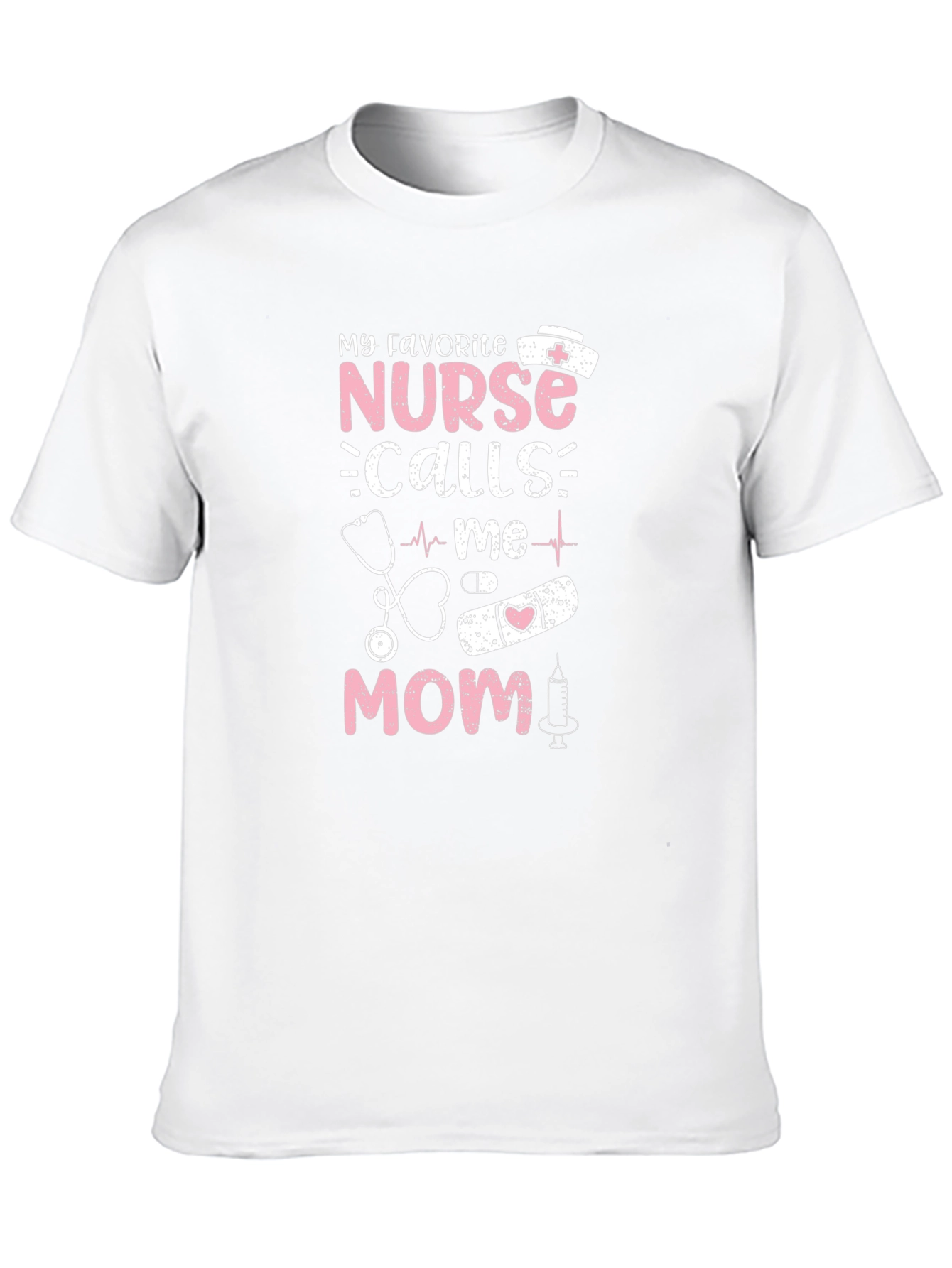 Nurse Mom Graphic T-Shirt - Black Cotton