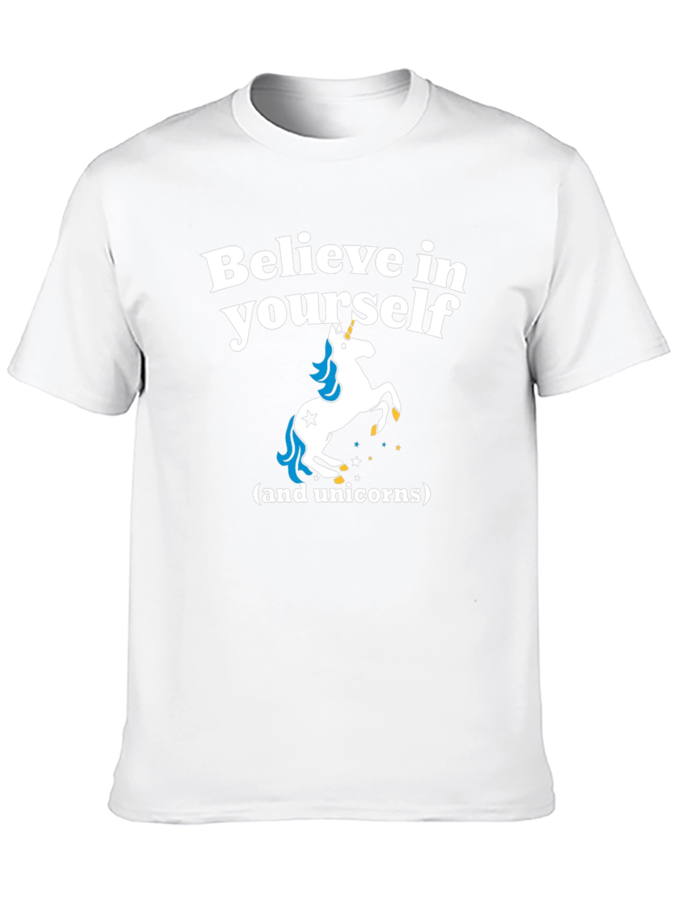 Believe in Yourself Unicorn Graphic T-Shirt