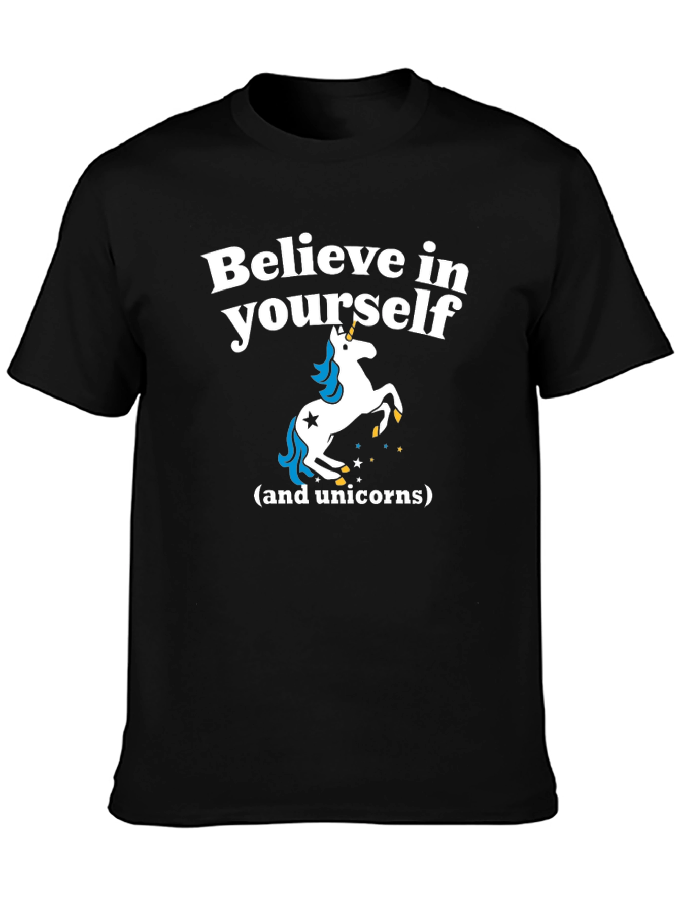 Believe in Yourself Unicorn Graphic T-Shirt