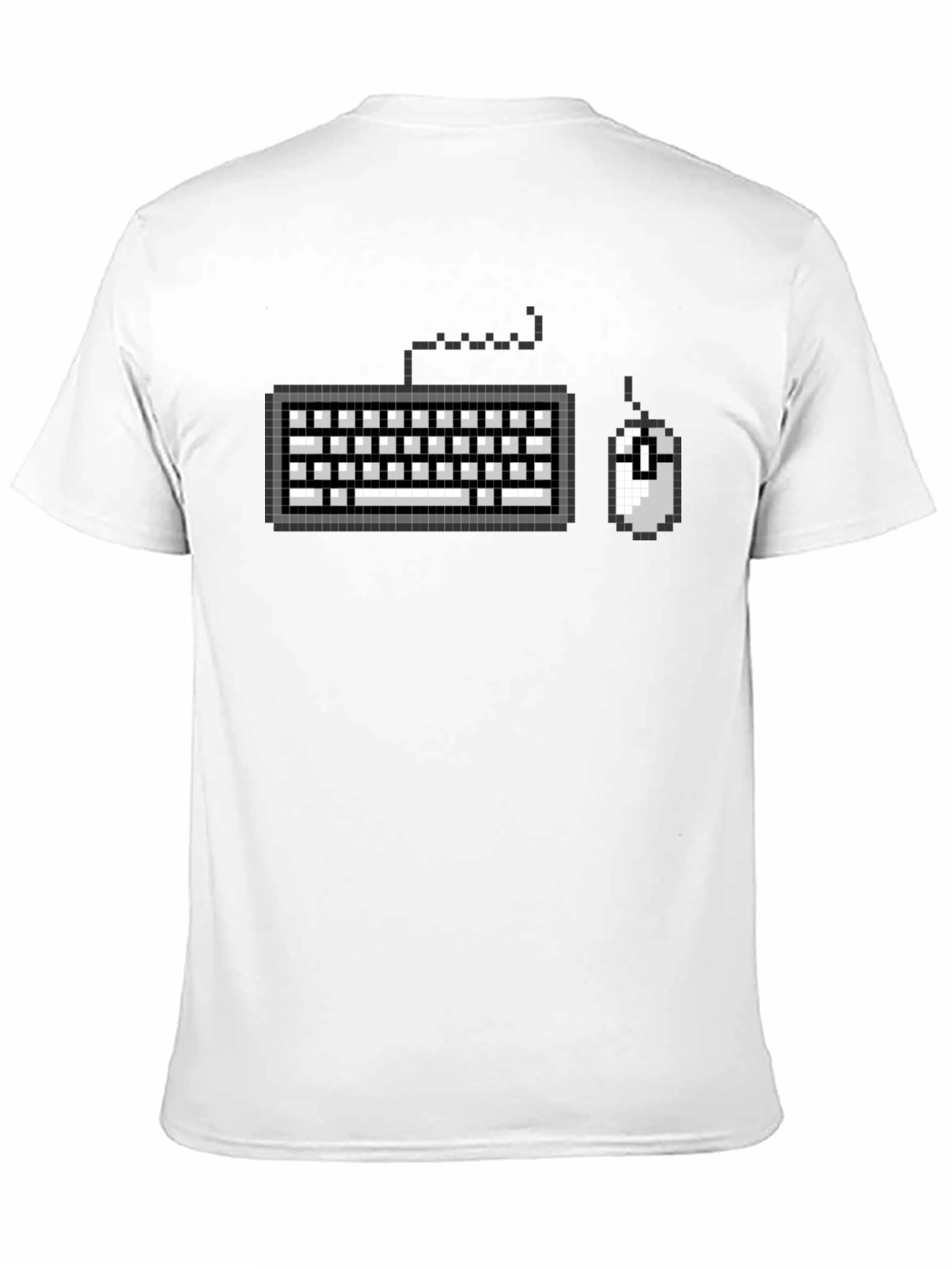 Pixel Keyboard Mouse Gamer Black T-Shirt