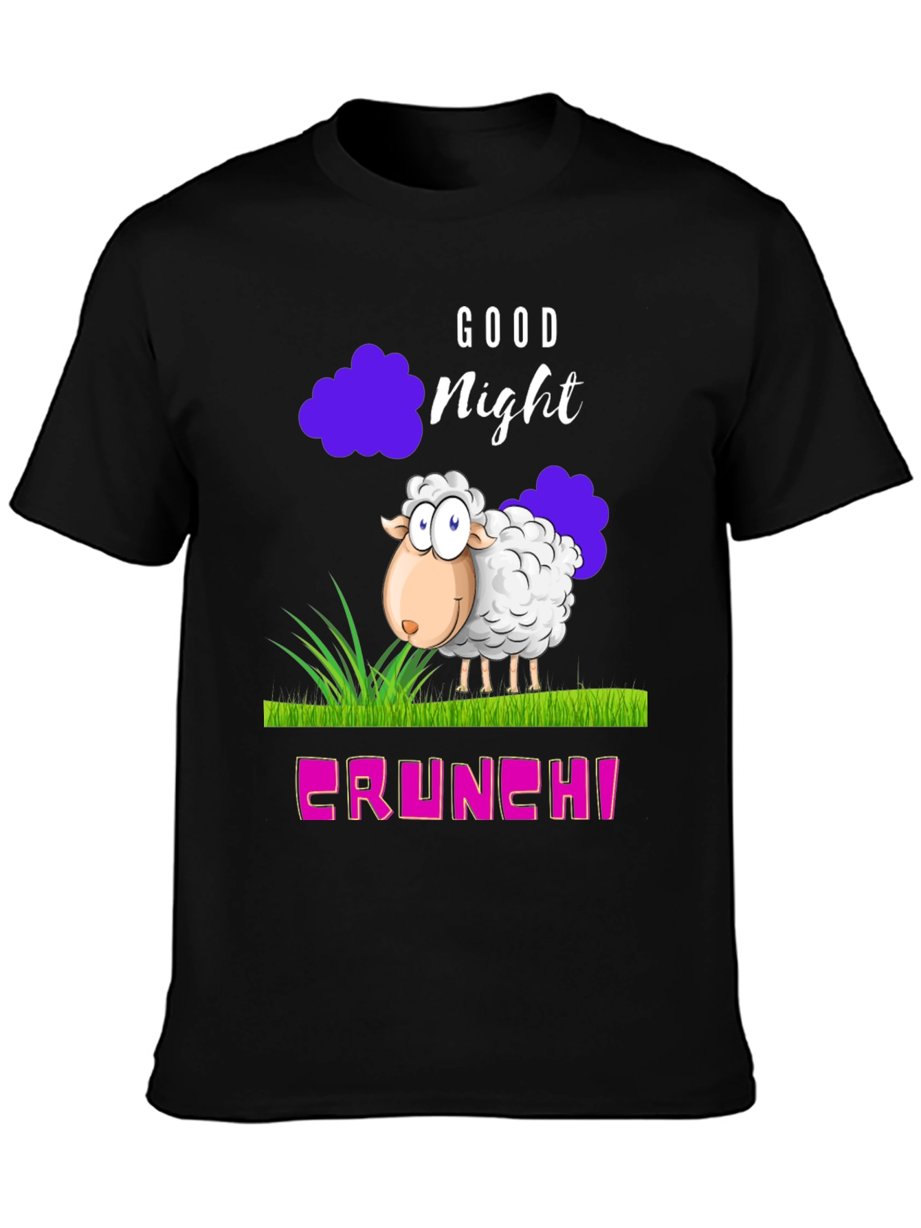 Good Night Sheep Cartoon Graphic T-Shirt
