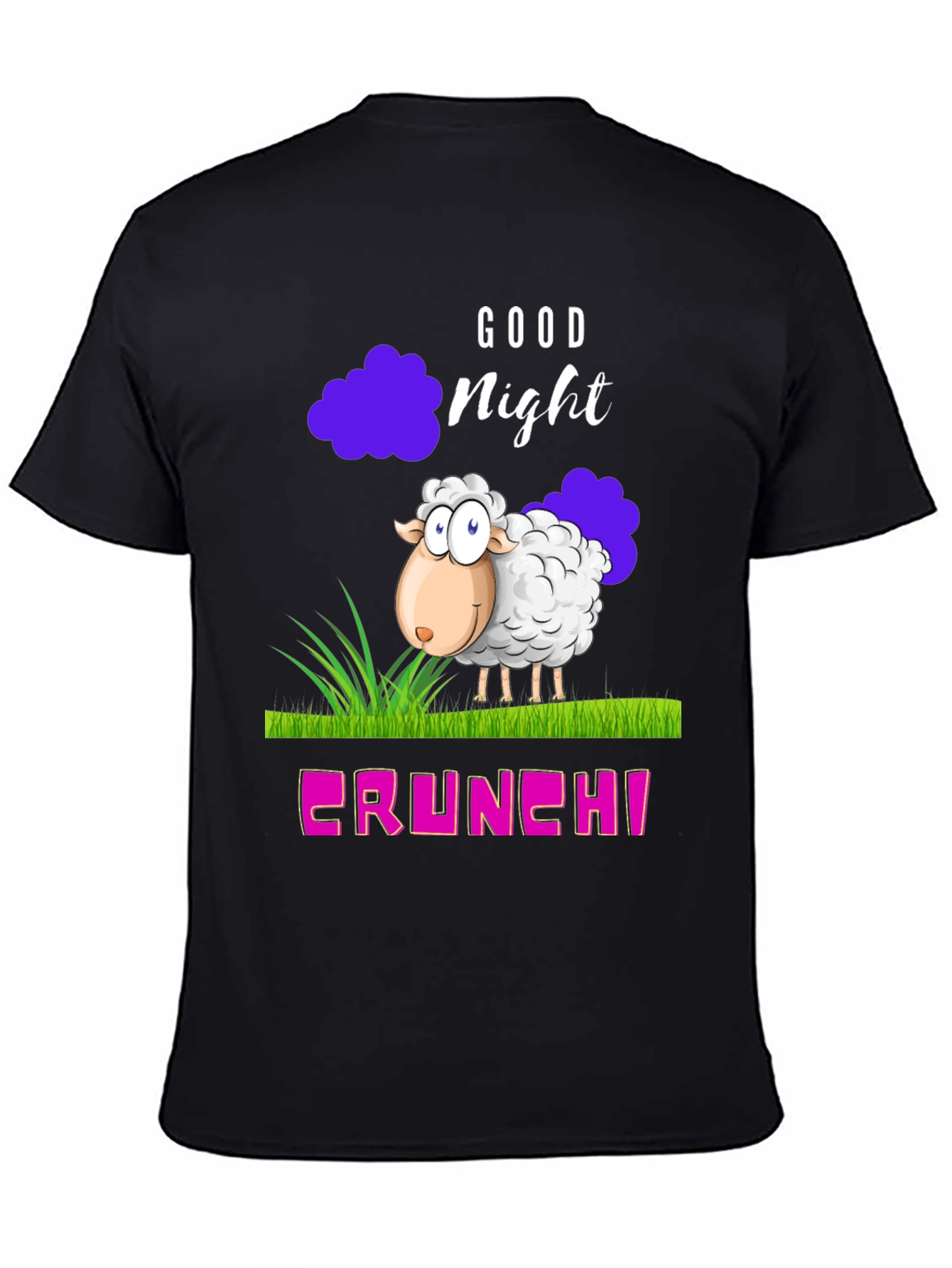 Good Night Sheep Cartoon Graphic T-Shirt