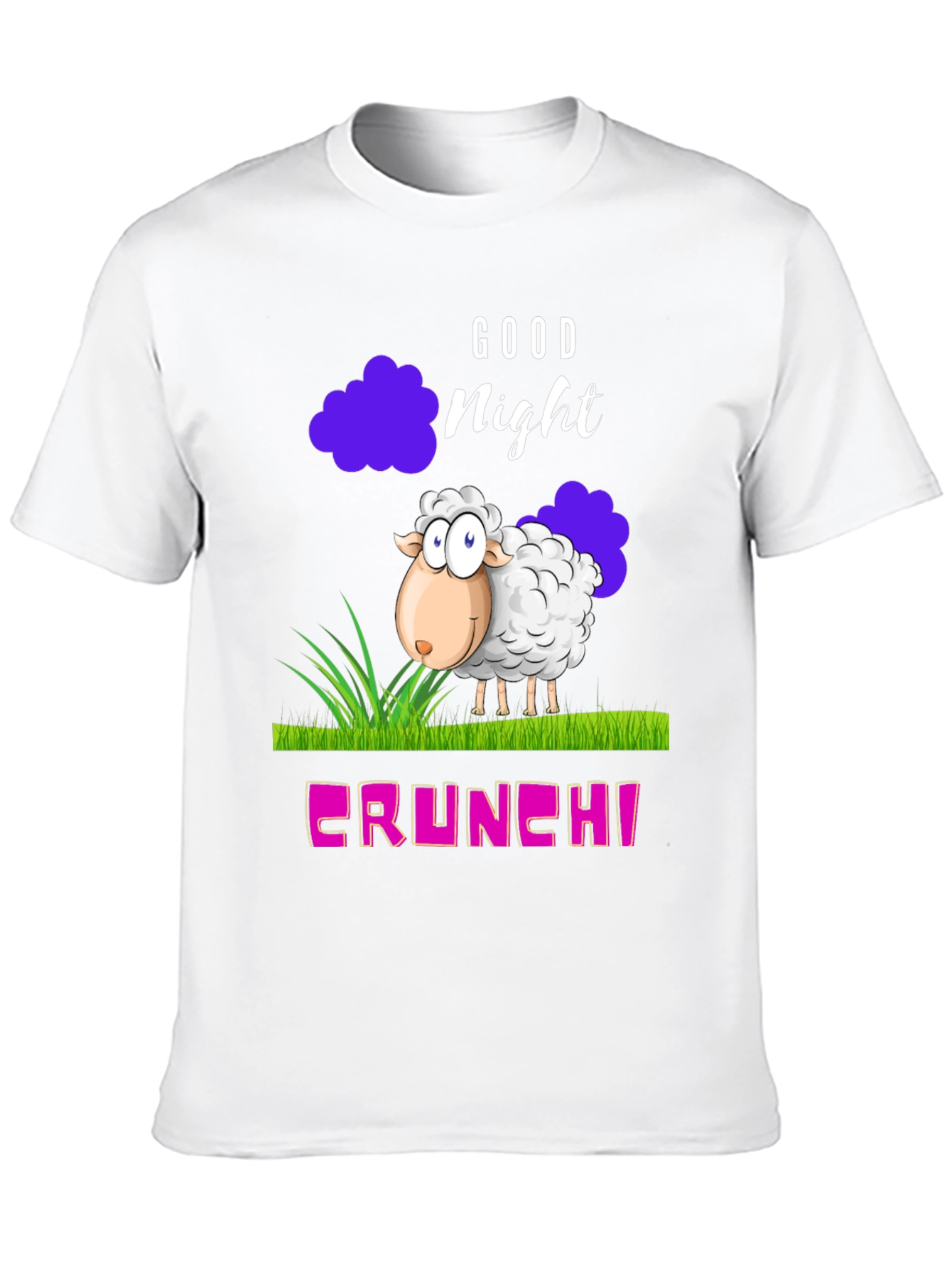 Good Night Sheep Cartoon Graphic T-Shirt