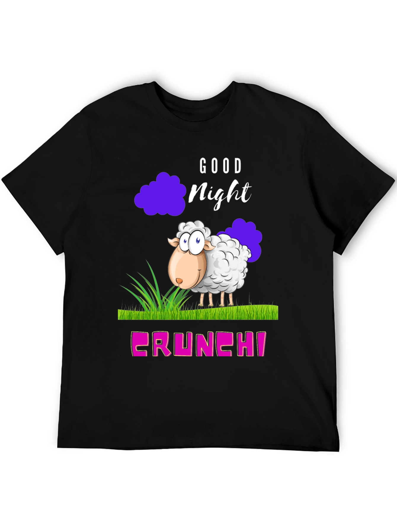 Good Night Sheep Cartoon Graphic T-Shirt