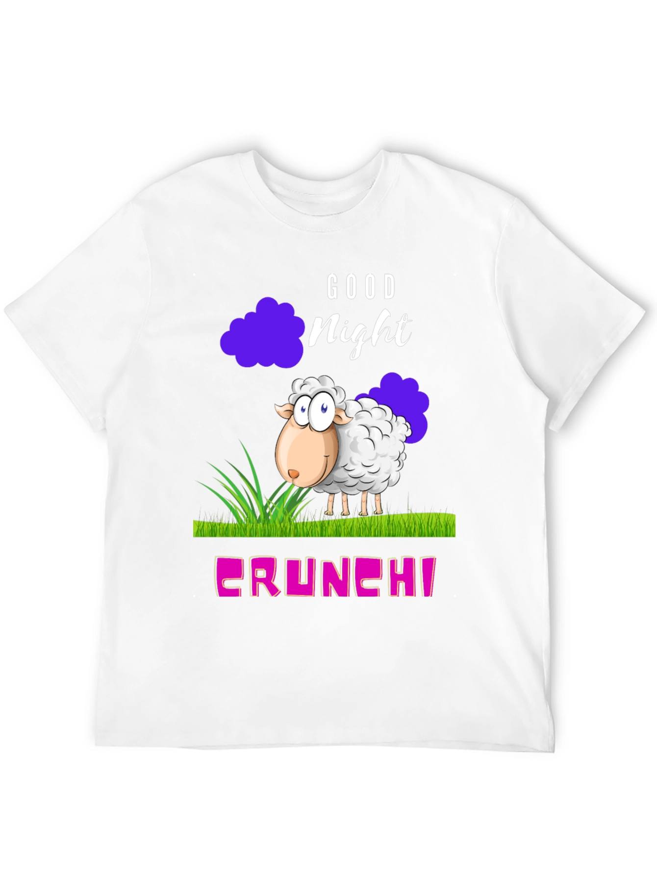 Good Night Sheep Cartoon Graphic T-Shirt
