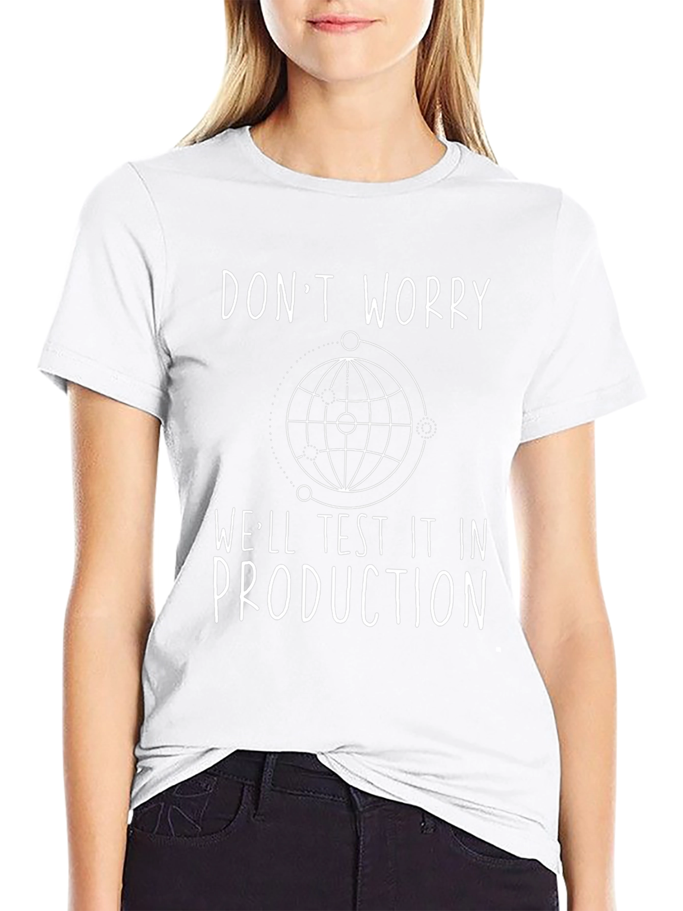 Dont Worry Test In Production Black T-Shirt