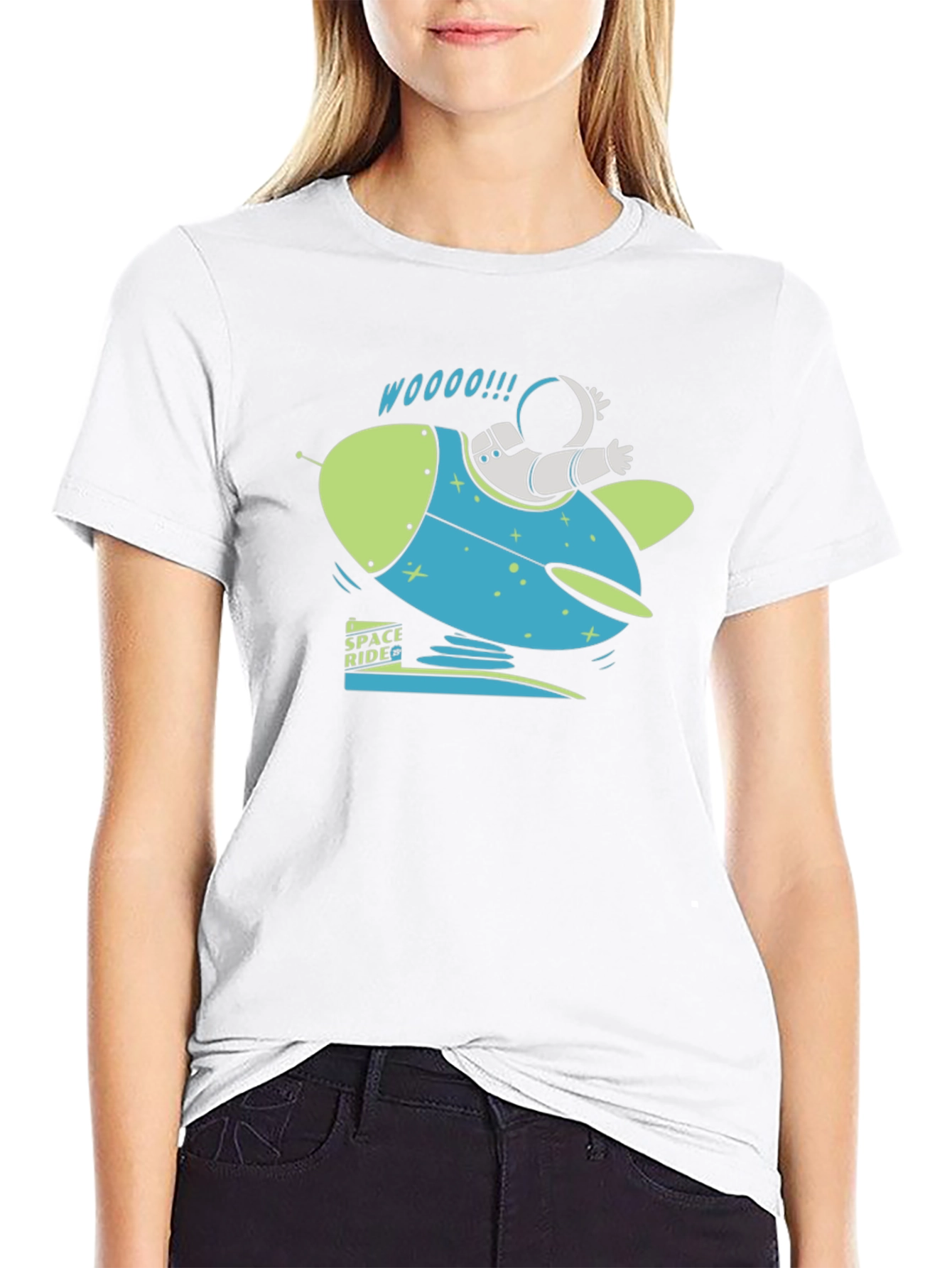 Space Ride Graphic T-Shirt - Black