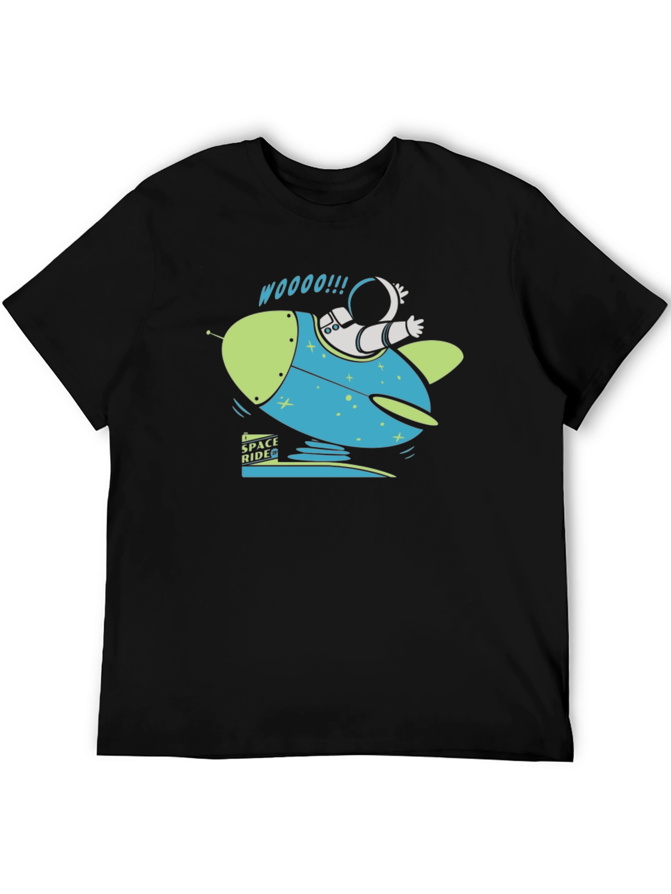 Space Ride Graphic T-Shirt - Black