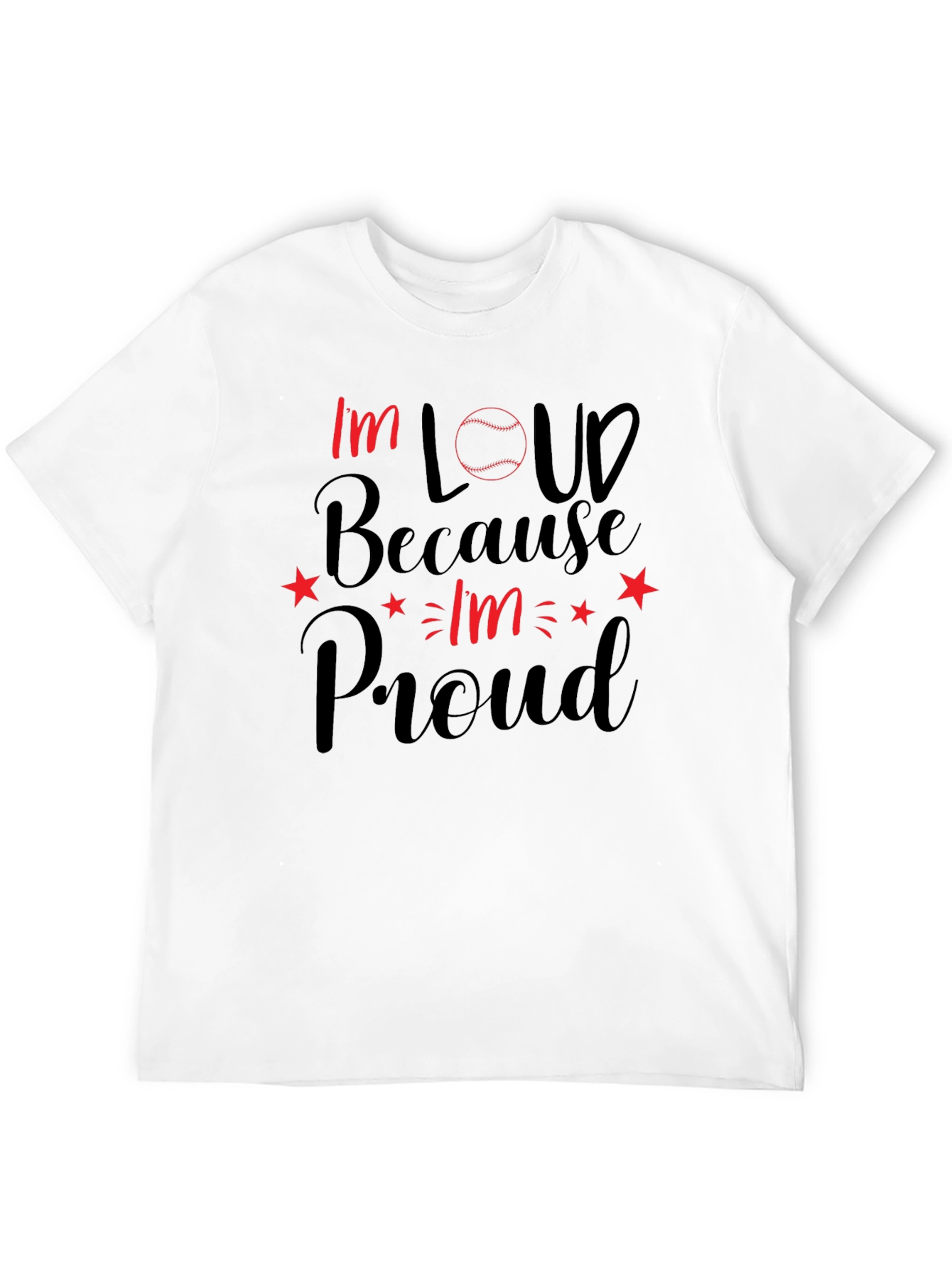 Im Loud Baseball Graphic T-Shirt