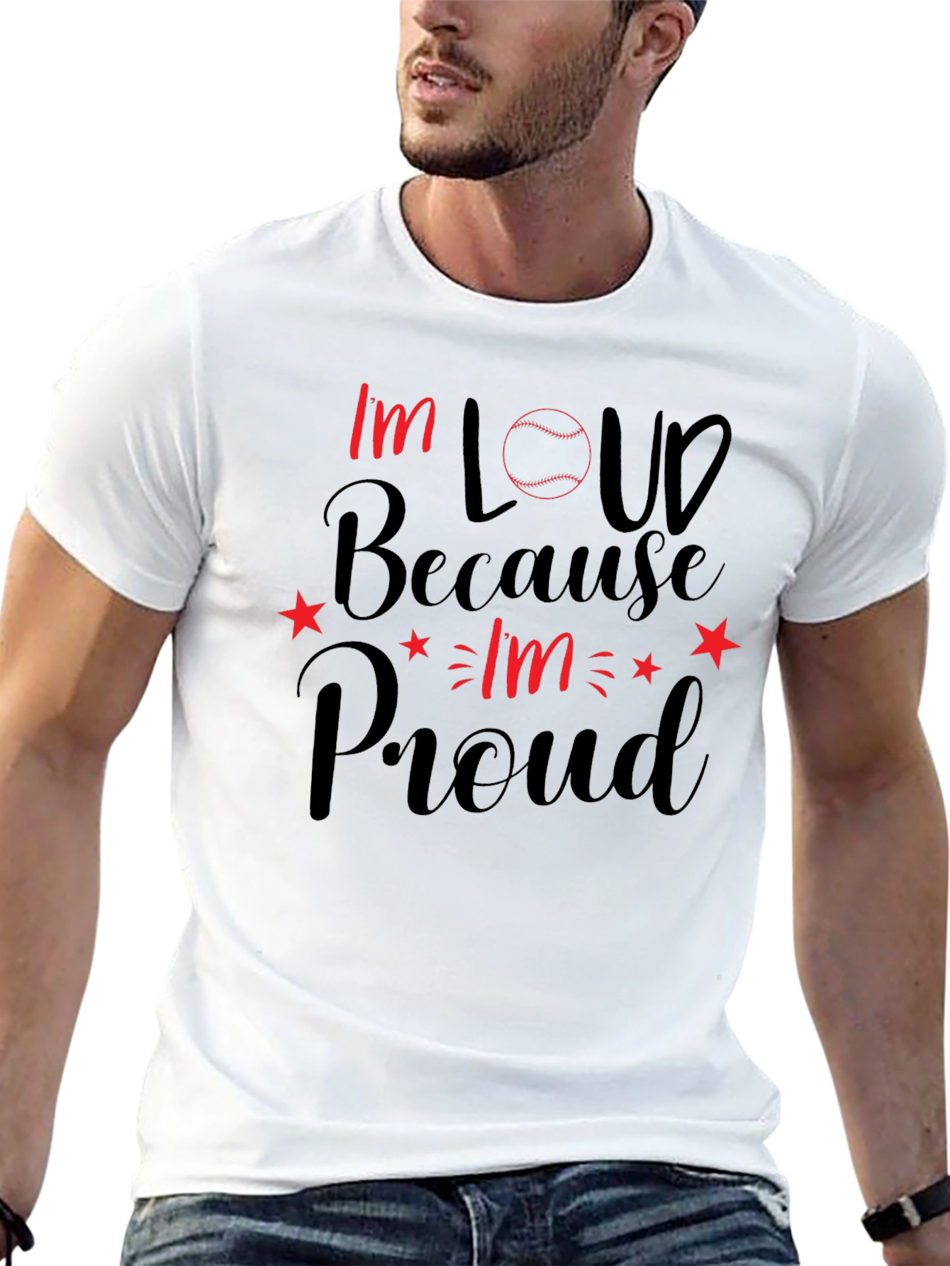 Im Loud Baseball Graphic T-Shirt