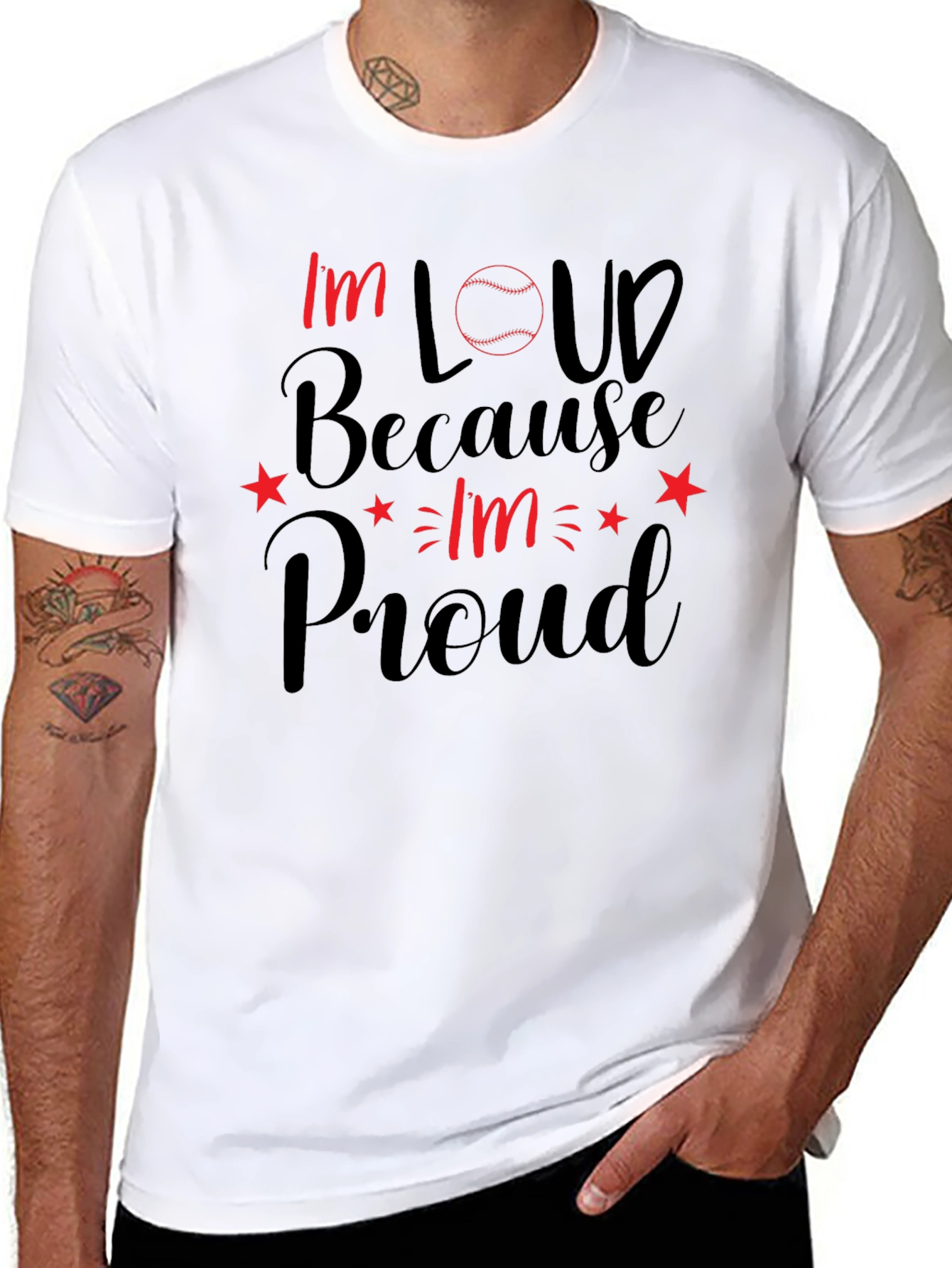 Im Loud Baseball Graphic T-Shirt