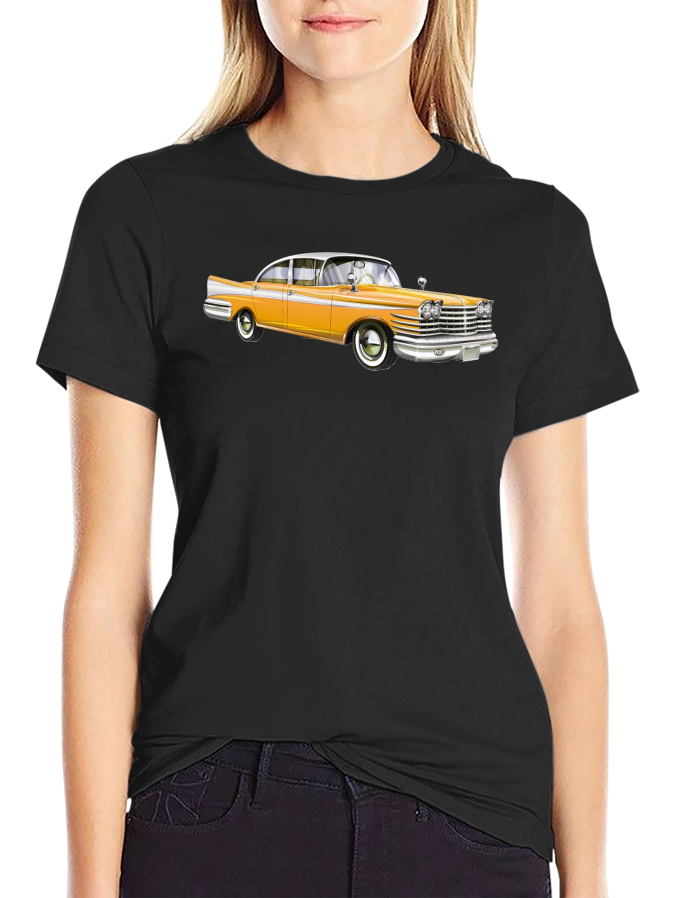 Classic Car Graphic T-Shirt - Mens Black Tee