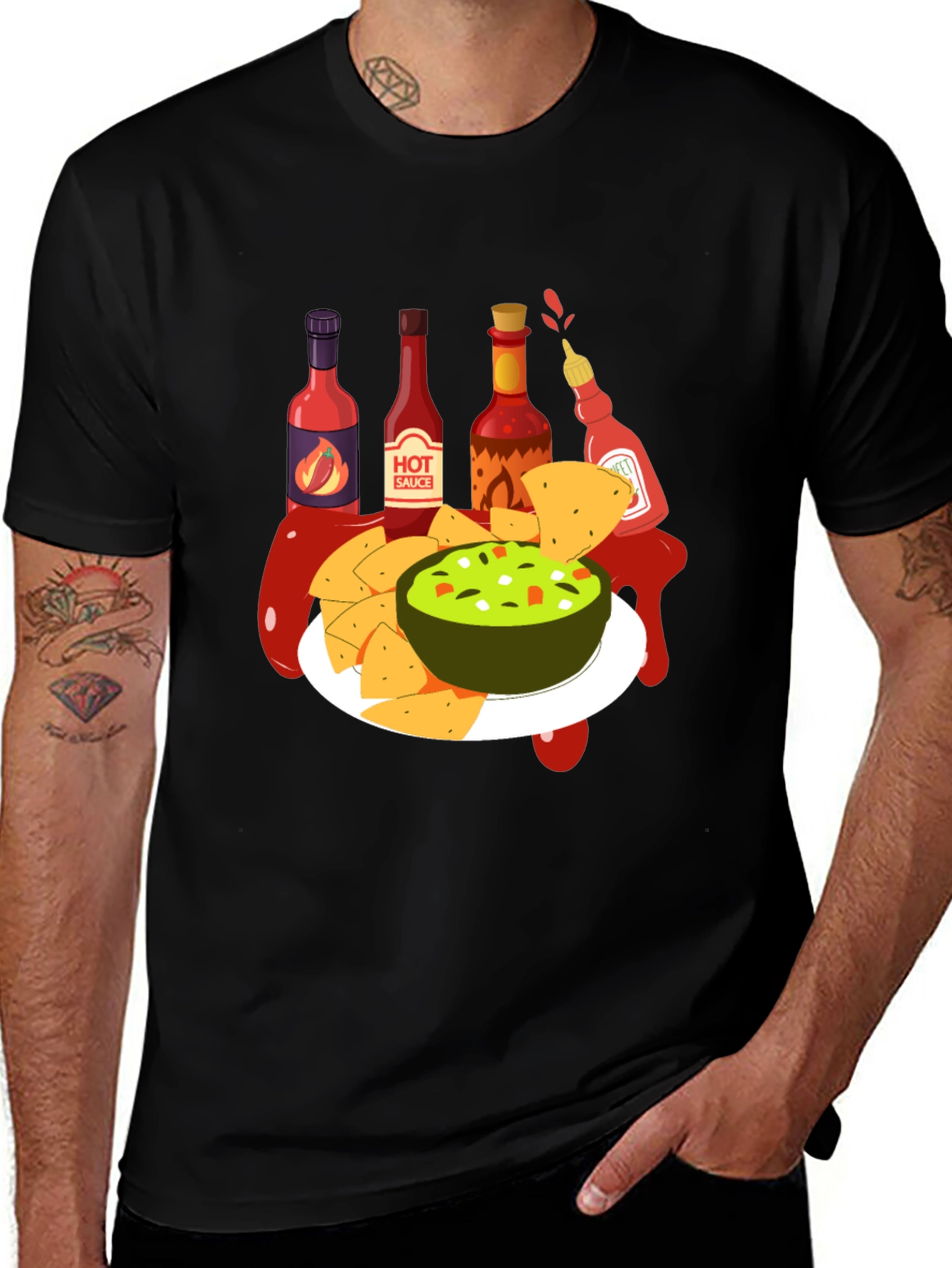 Guacamole & Hot Sauce Graphic Tee