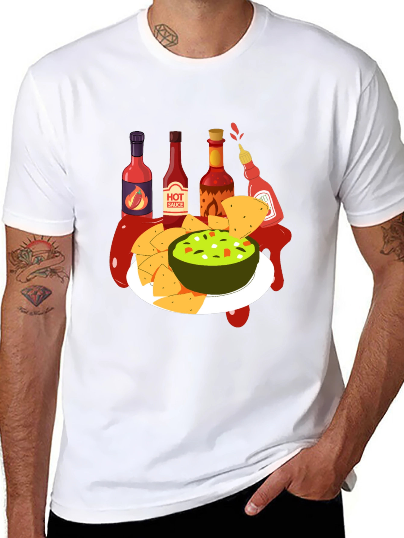 Guacamole & Hot Sauce Graphic Tee