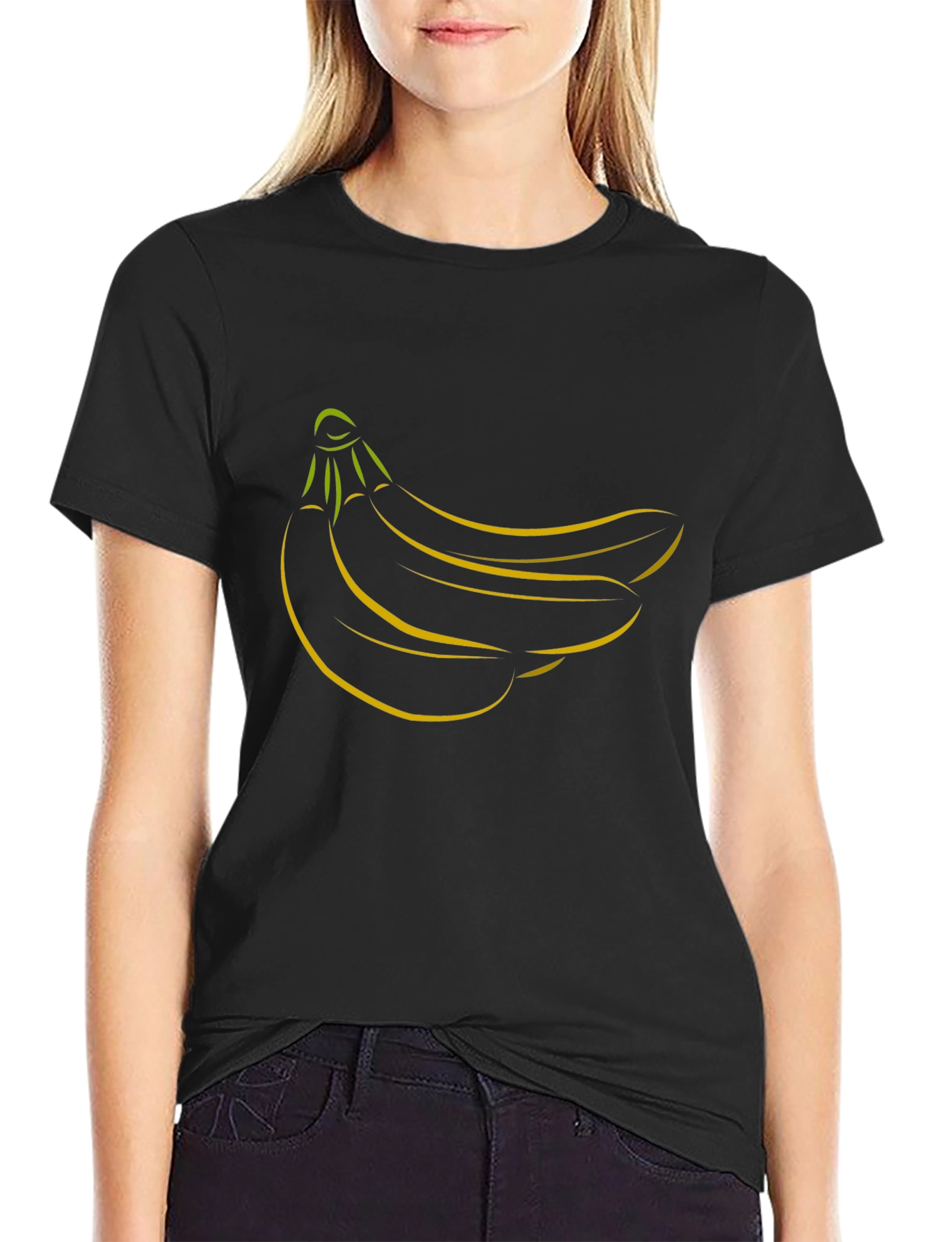 Banana Bunch Graphic Tee - Black