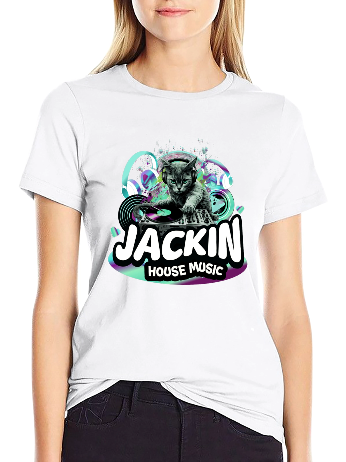 DJ Cat T-Shirt - Jackin House Music