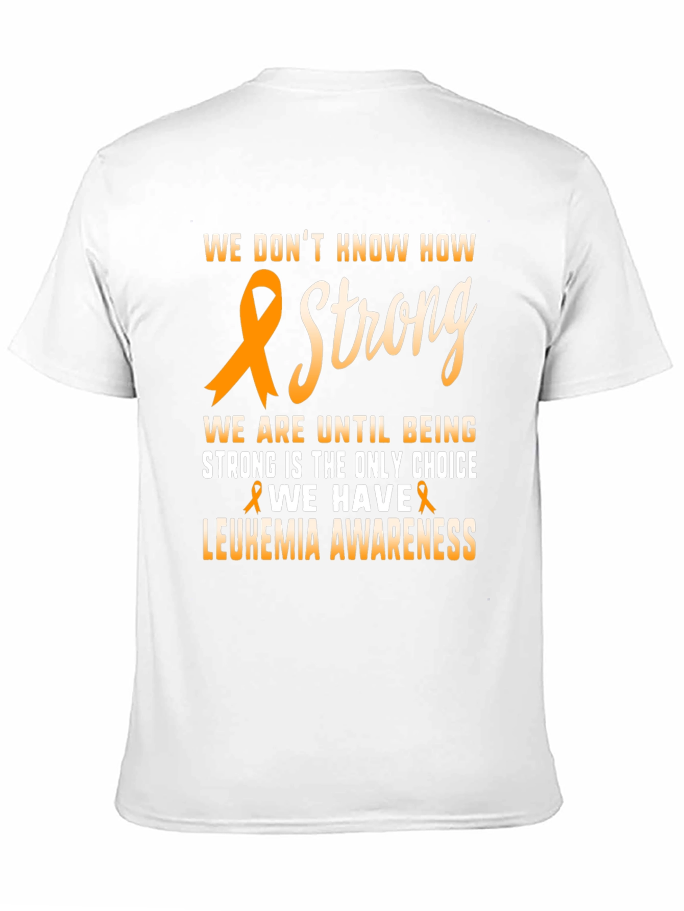 Leukemia Awareness Ribbon Graphic T-Shirt