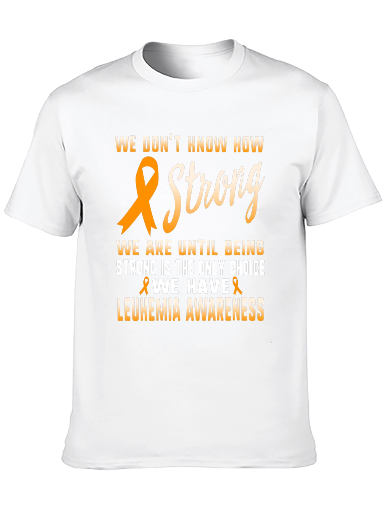 Leukemia Awareness Ribbon Graphic T-Shirt