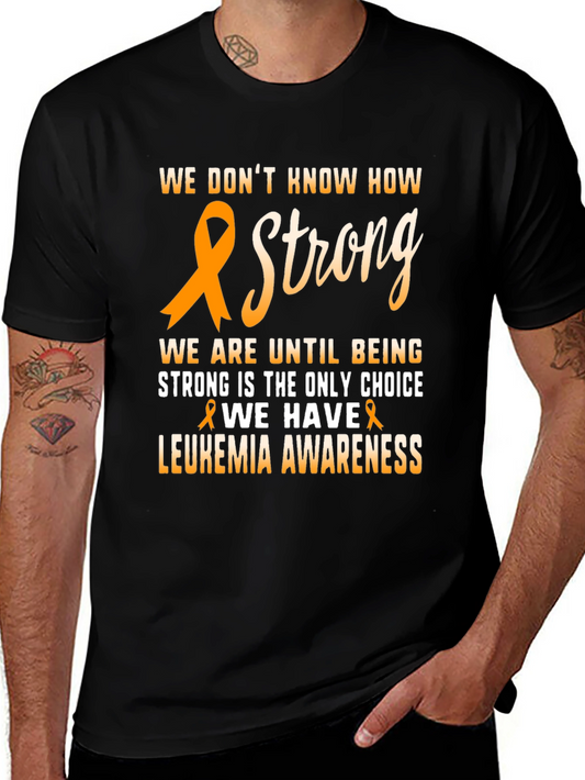 Leukemia Awareness Ribbon Graphic T-Shirt