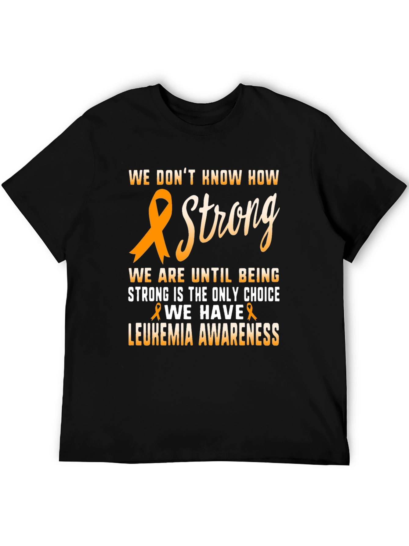 Leukemia Awareness Ribbon Graphic T-Shirt