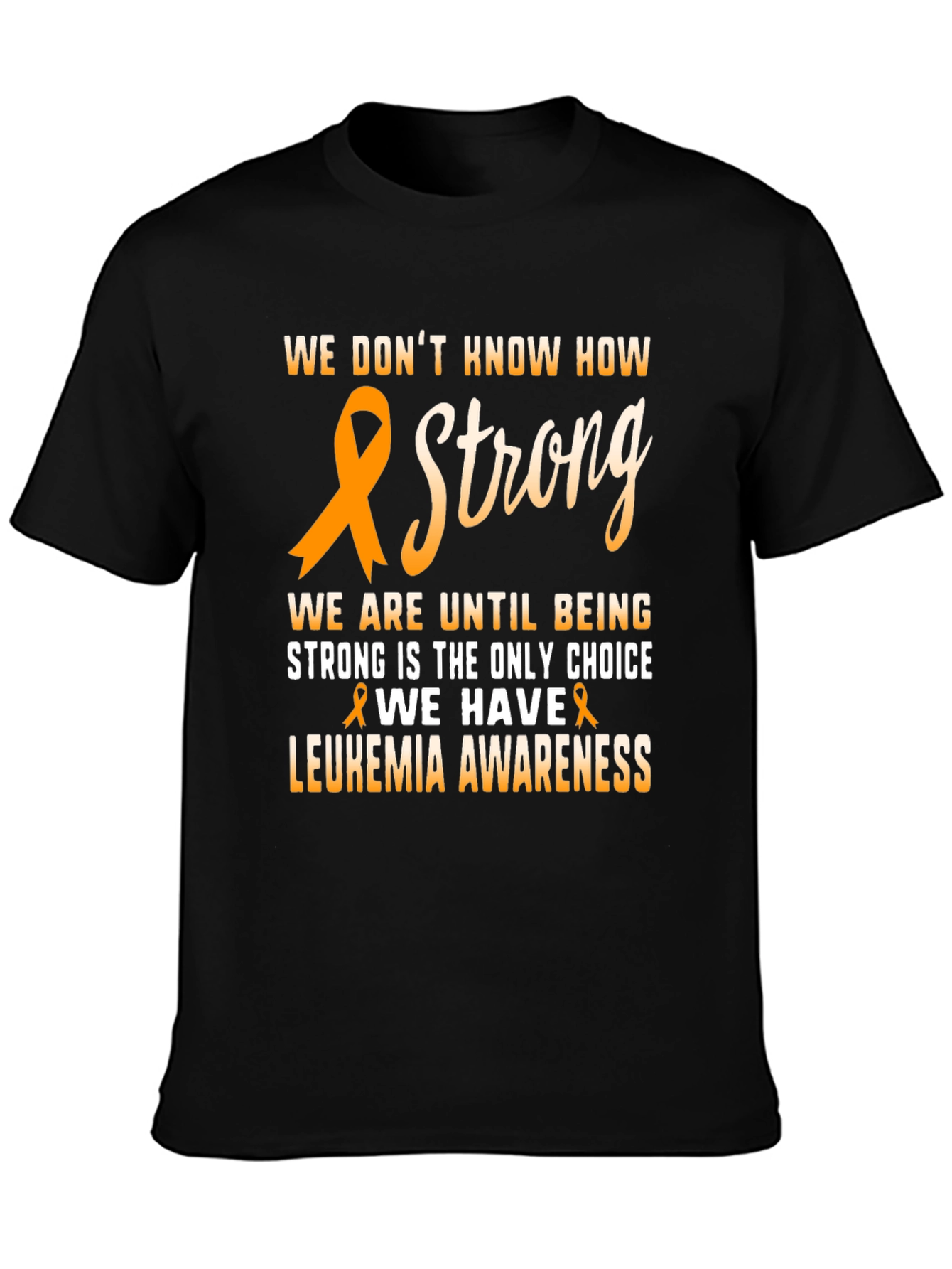 Leukemia Awareness Ribbon Graphic T-Shirt