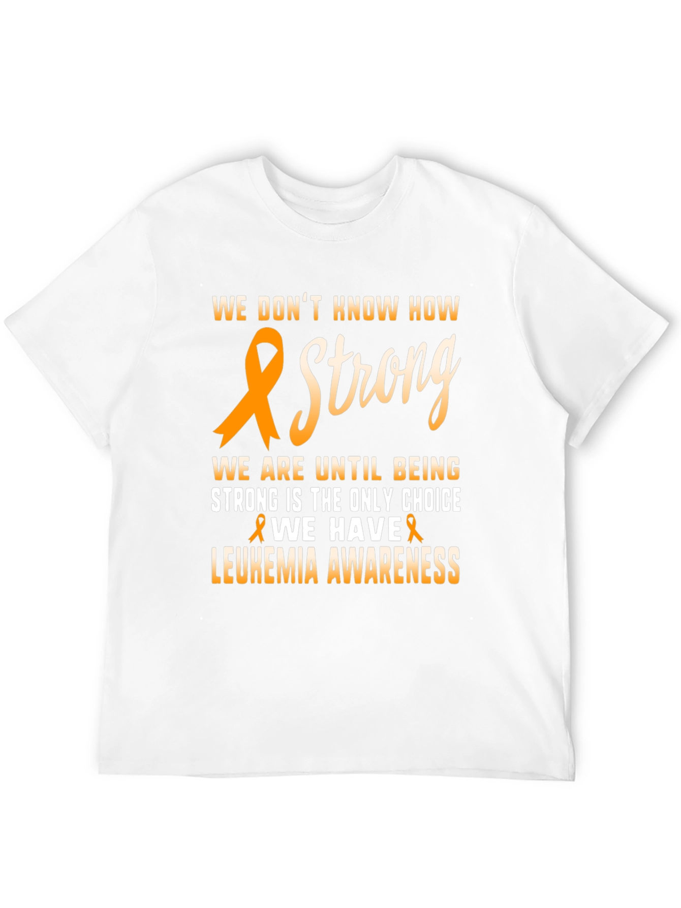 Leukemia Awareness Ribbon Graphic T-Shirt