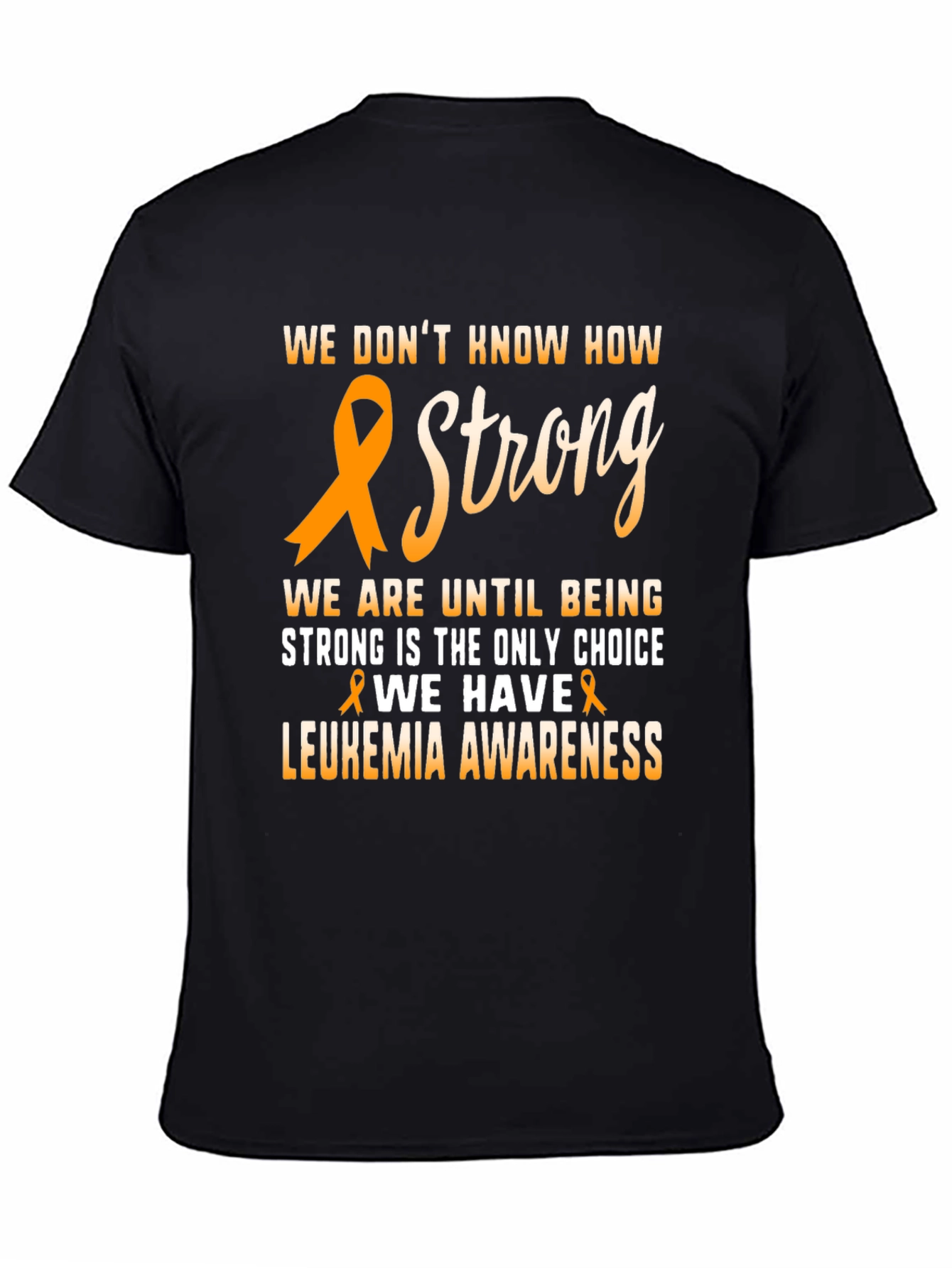 Leukemia Awareness Ribbon Graphic T-Shirt