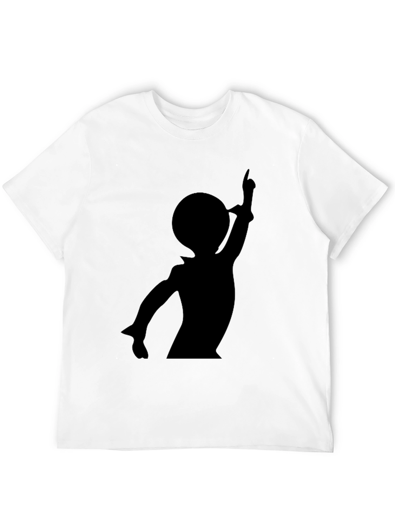 Silhouette Graphic Tee - Casual Black T-Shirt