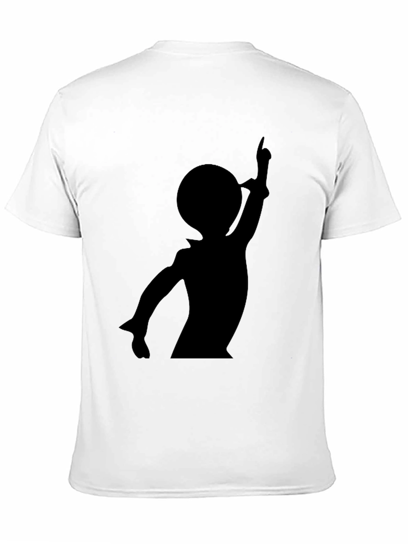 Silhouette Graphic Tee - Casual Black T-Shirt