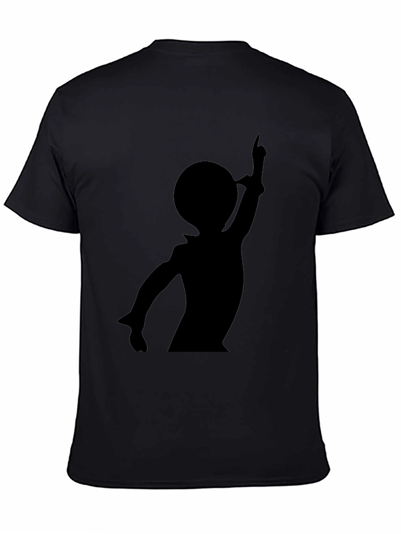 Silhouette Graphic Tee - Casual Black T-Shirt