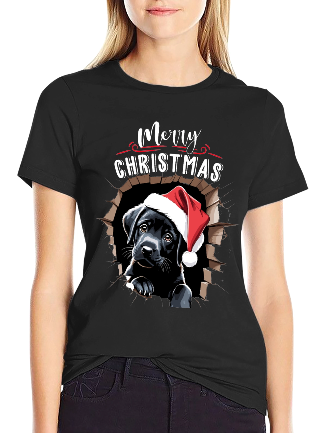 Merry Christmas Labrador T-Shirt