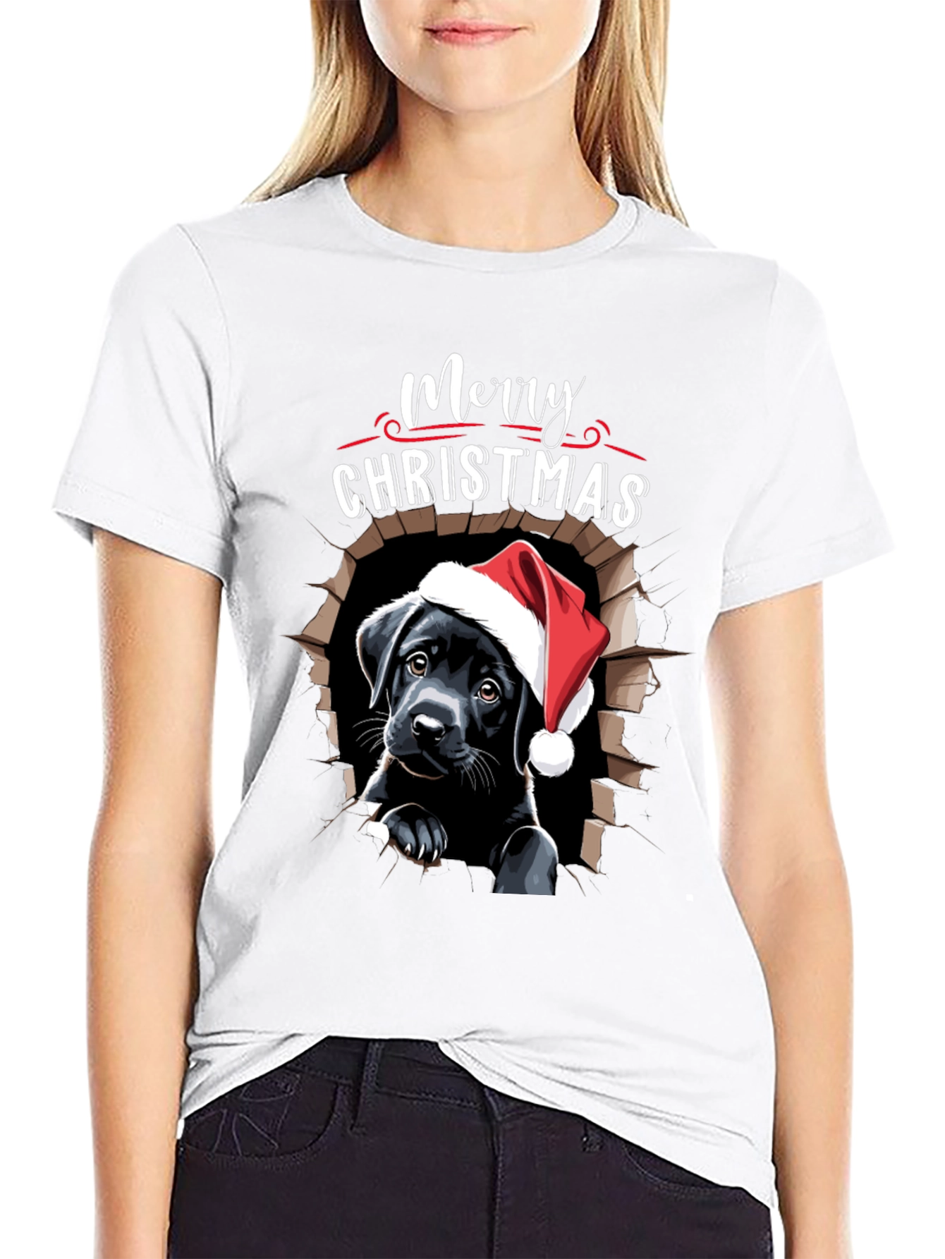 Merry Christmas Labrador T-Shirt