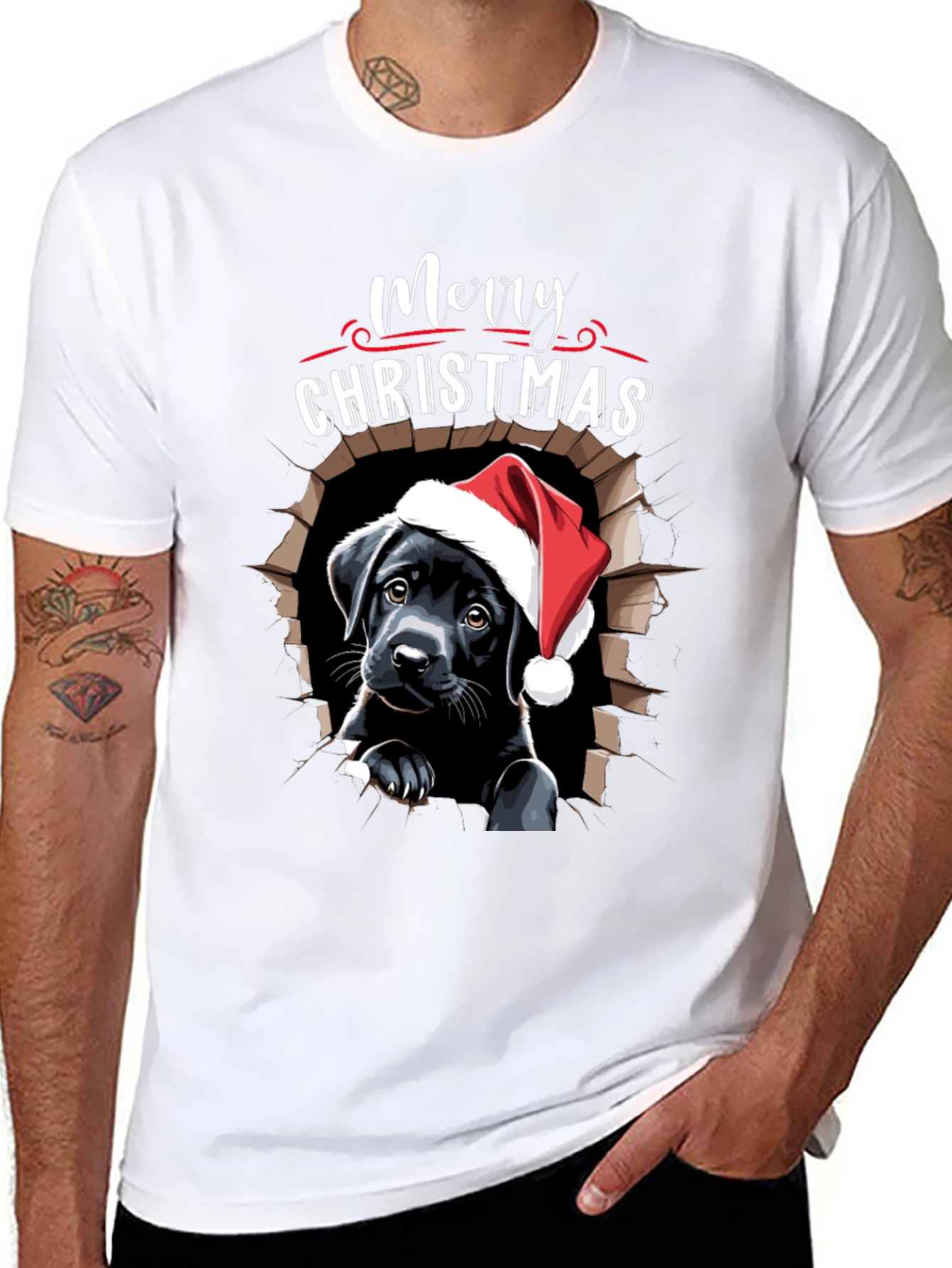 Merry Christmas Labrador T-Shirt