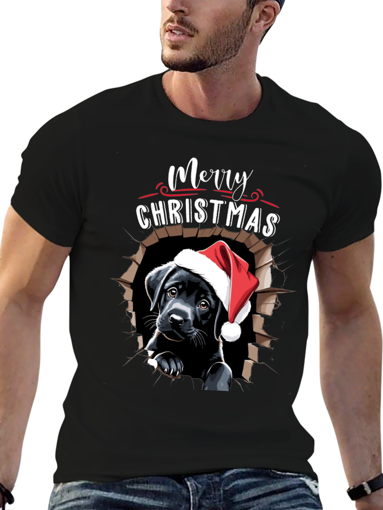 Merry Christmas Labrador T-Shirt