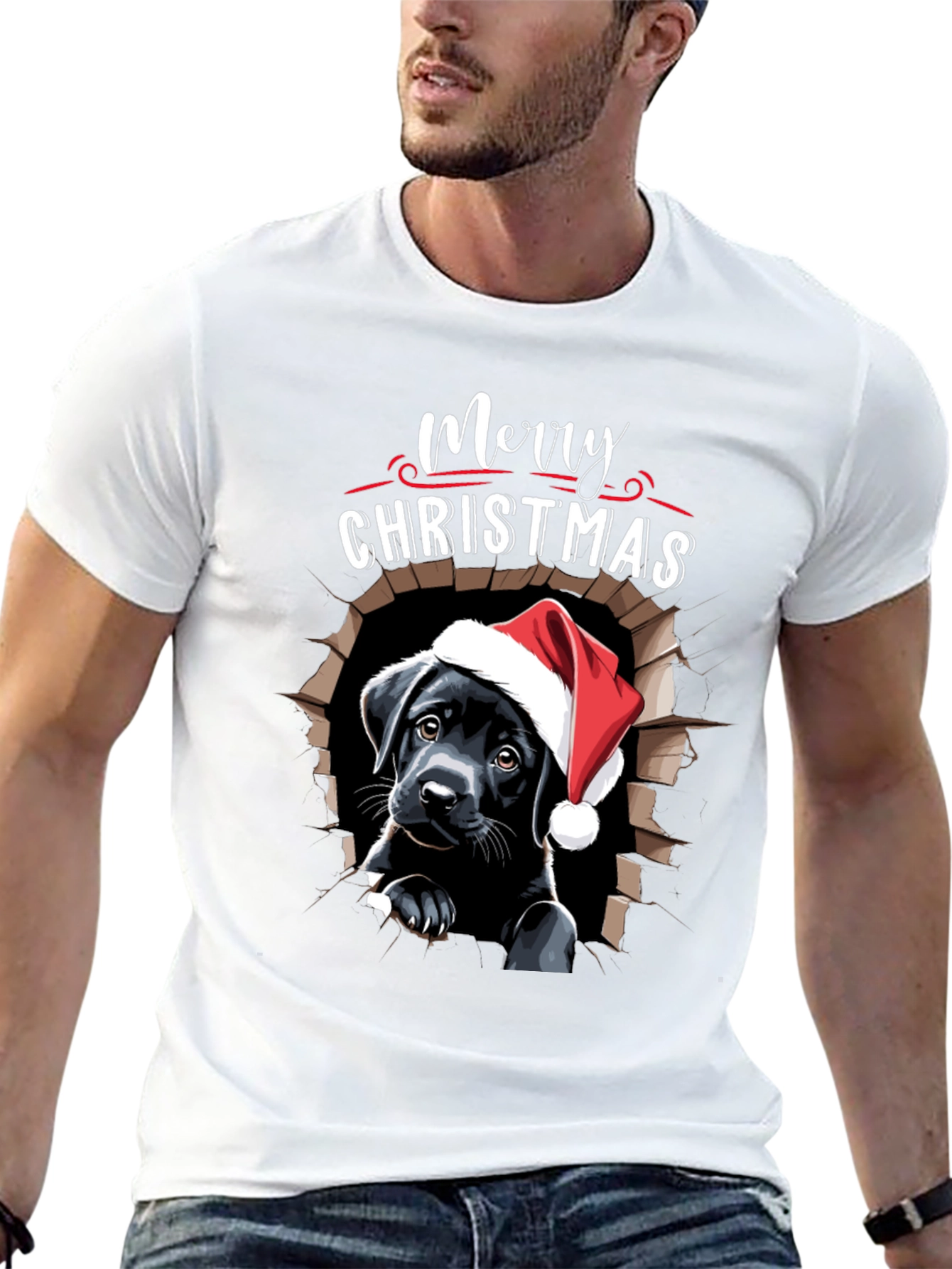 Merry Christmas Labrador T-Shirt