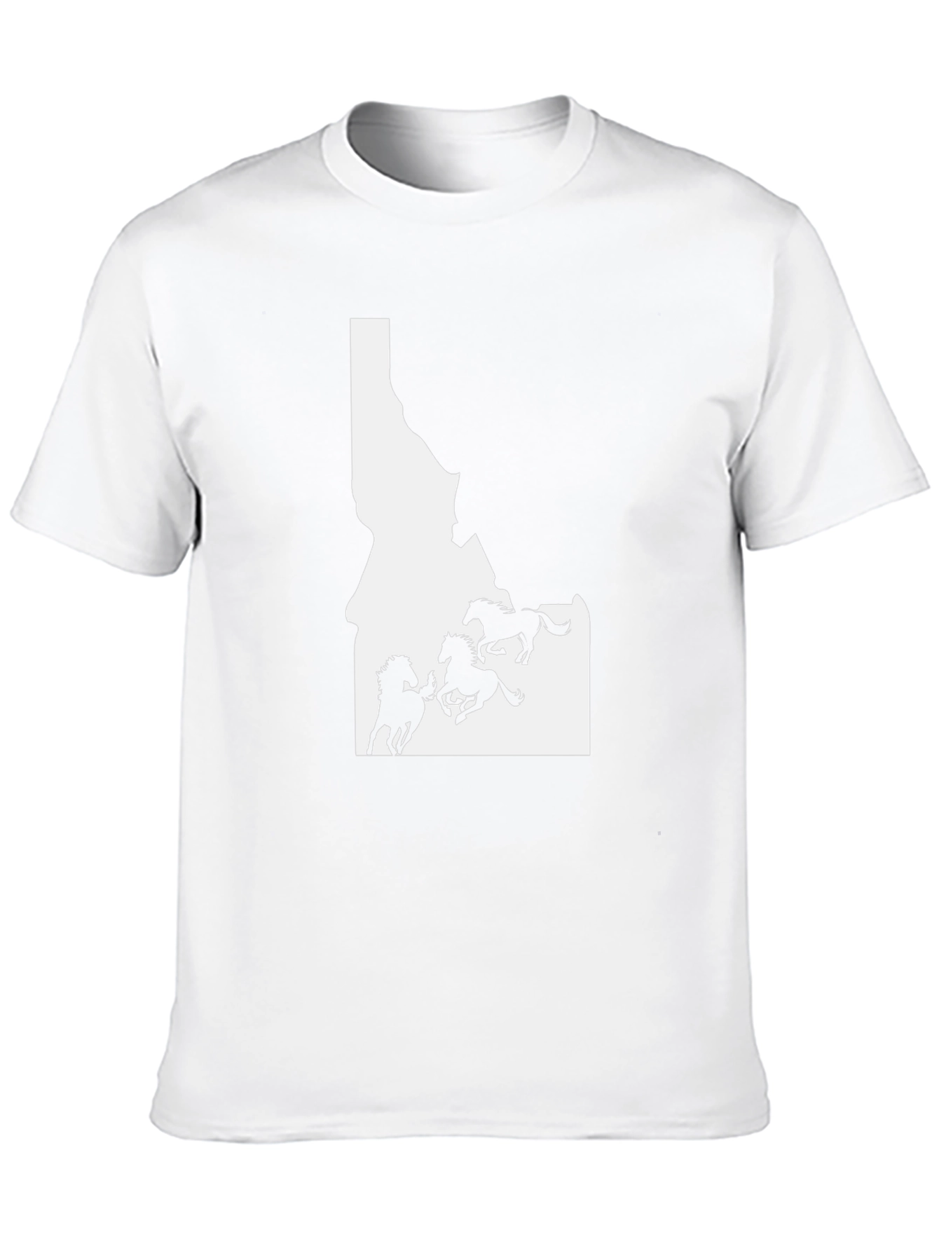 Idaho Horses Black T-Shirt
