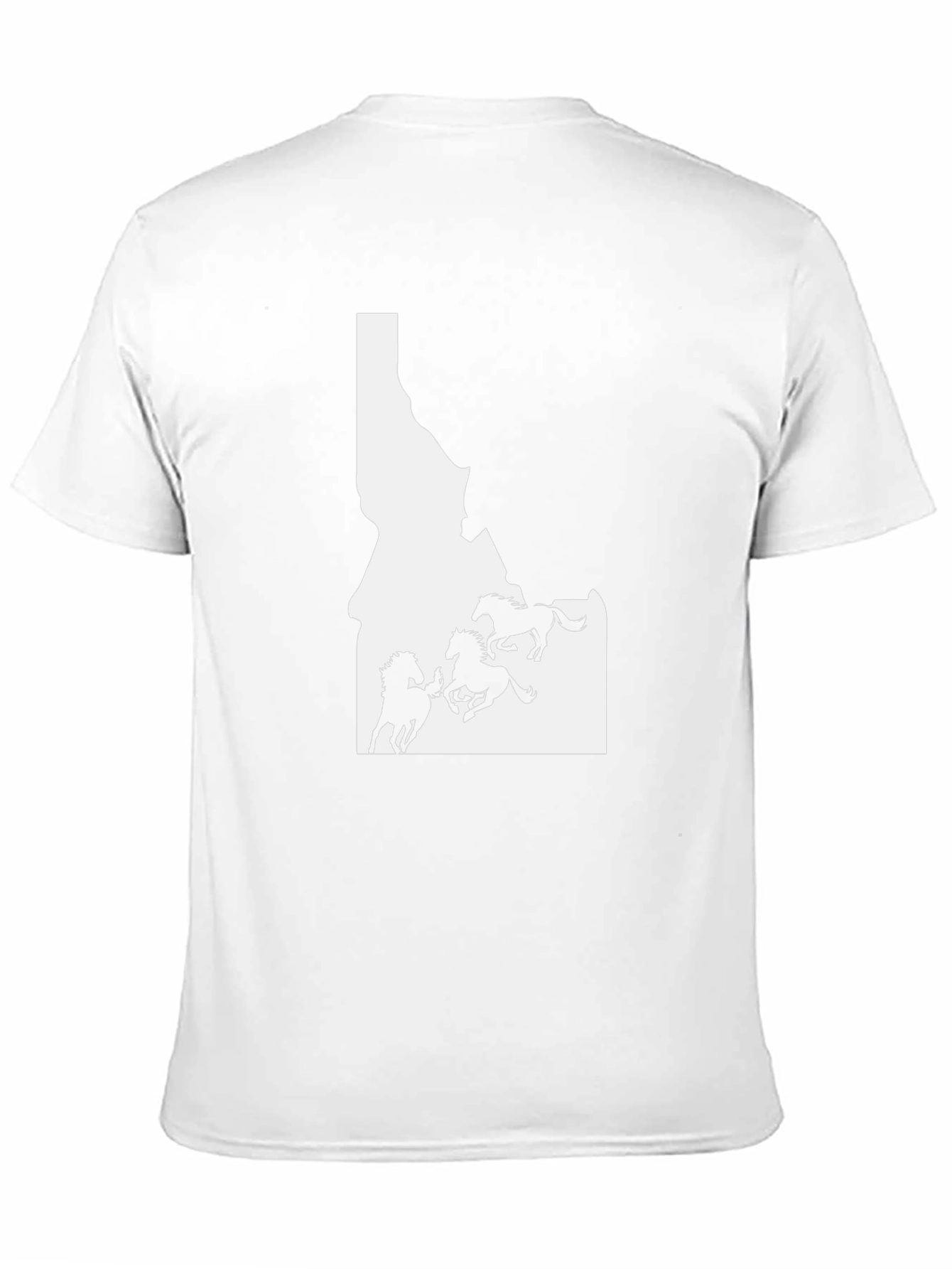 Idaho Horses Black T-Shirt