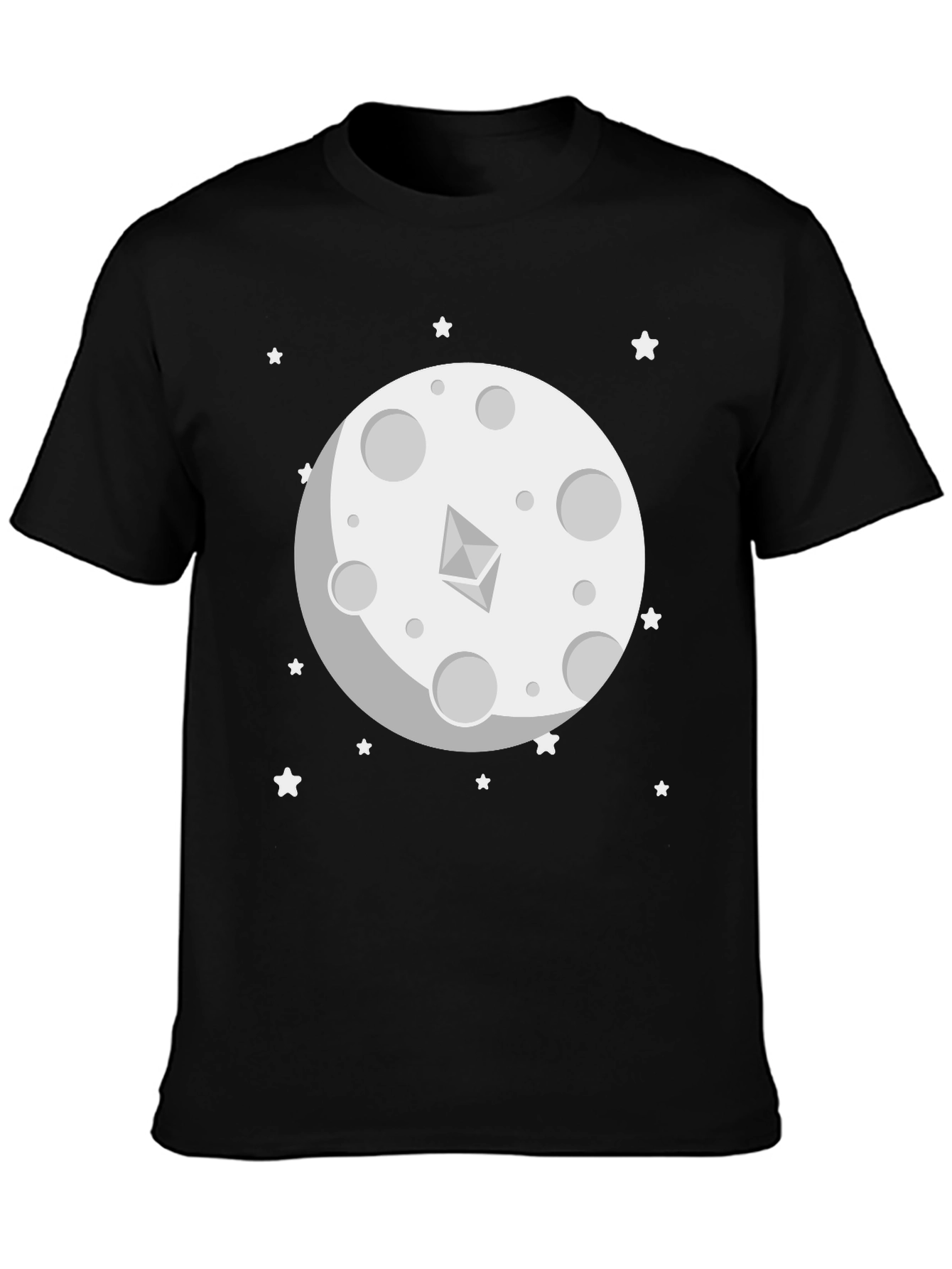 Ethereum Moon Graphic T-Shirt - Crypto Fashion