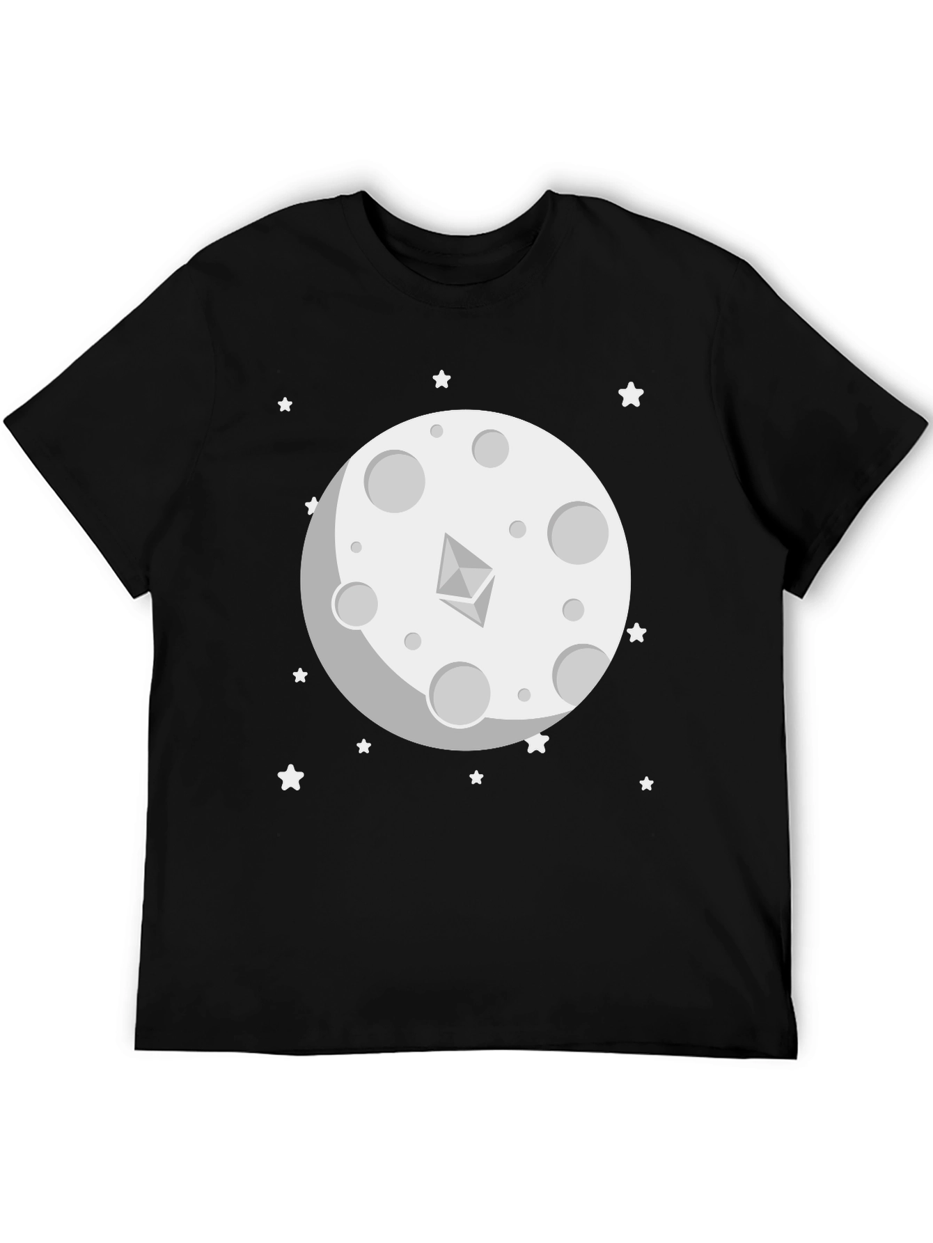 Ethereum Moon Graphic T-Shirt - Crypto Fashion