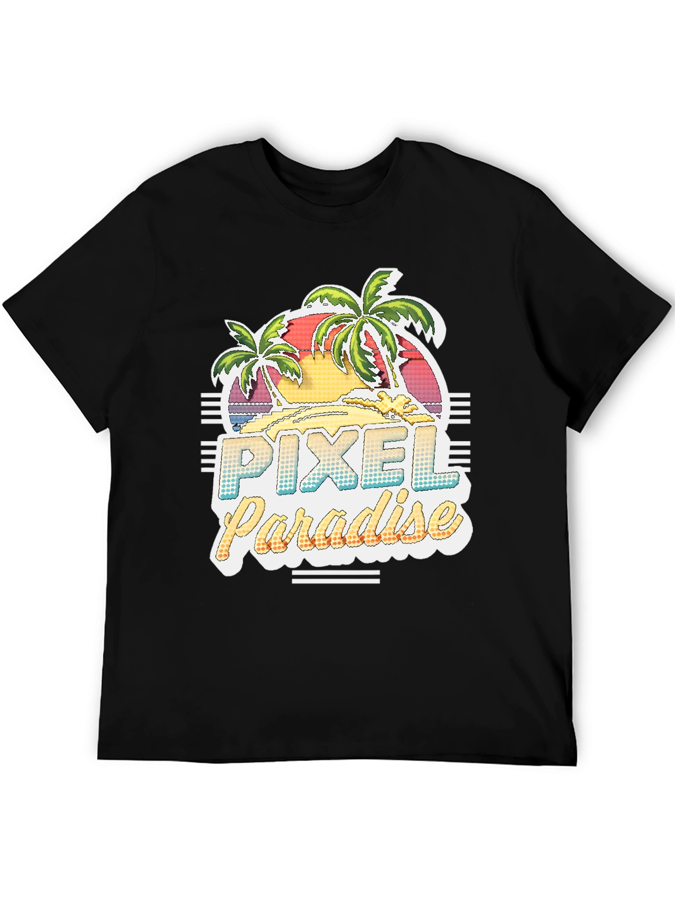 Pixel Paradise Retro Graphic Tee